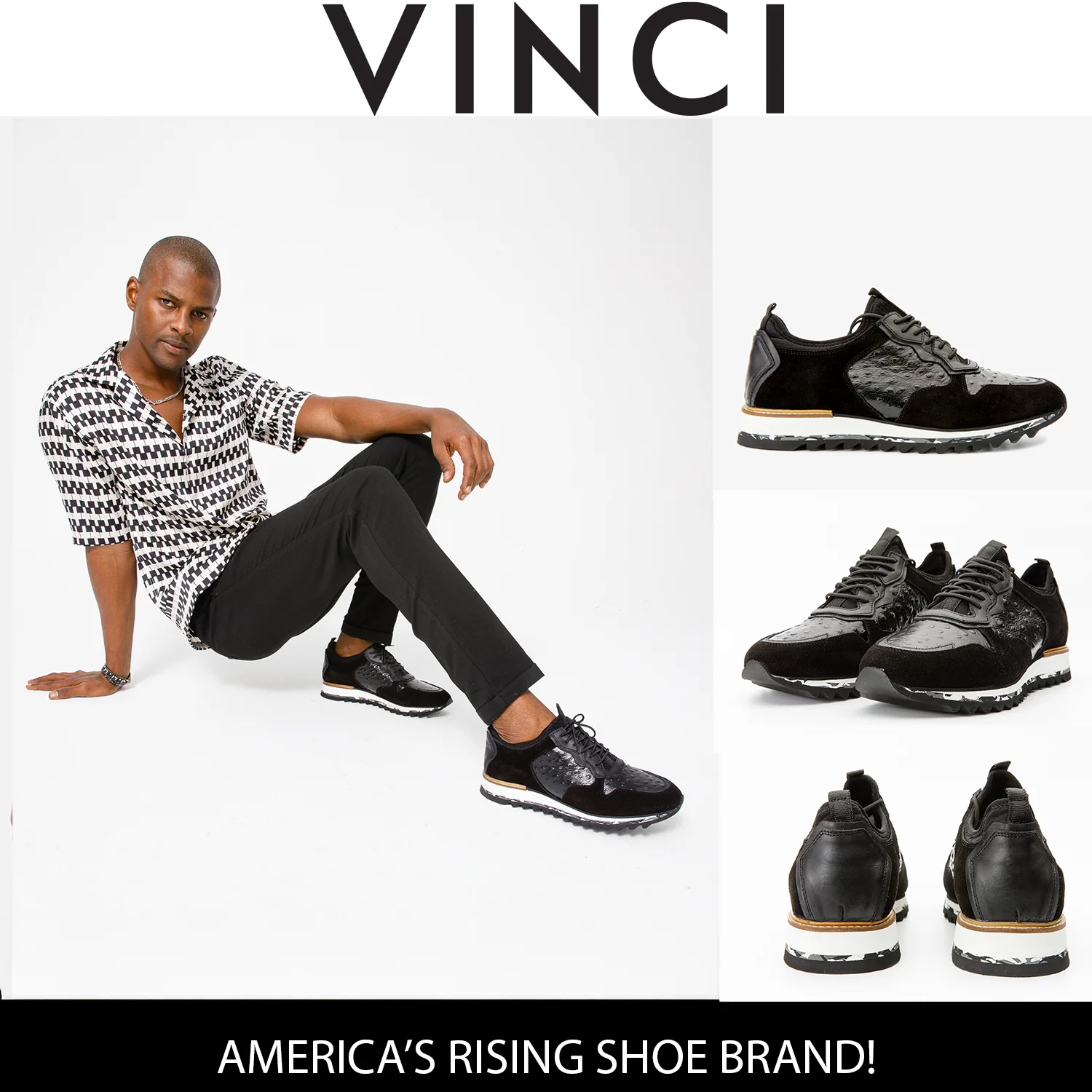 The Sopez Black Leather Men Sneaker - Image 5