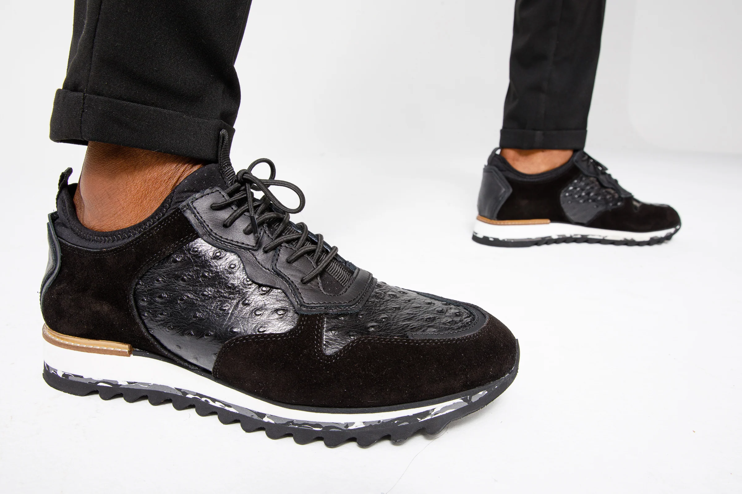 The Sopez Black Leather Men Sneaker - Image 7