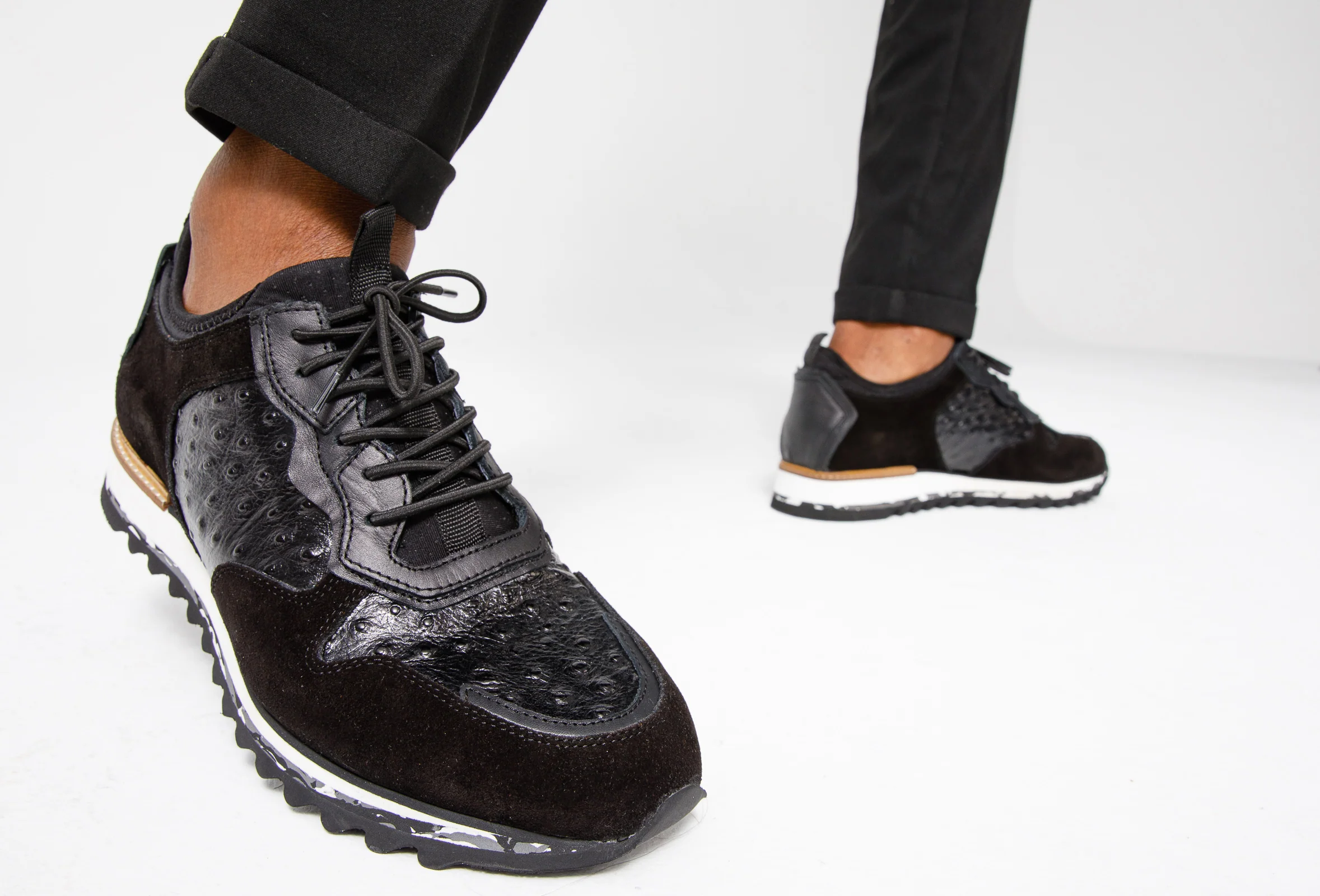 The Sopez Black Leather Men Sneaker - Image 9
