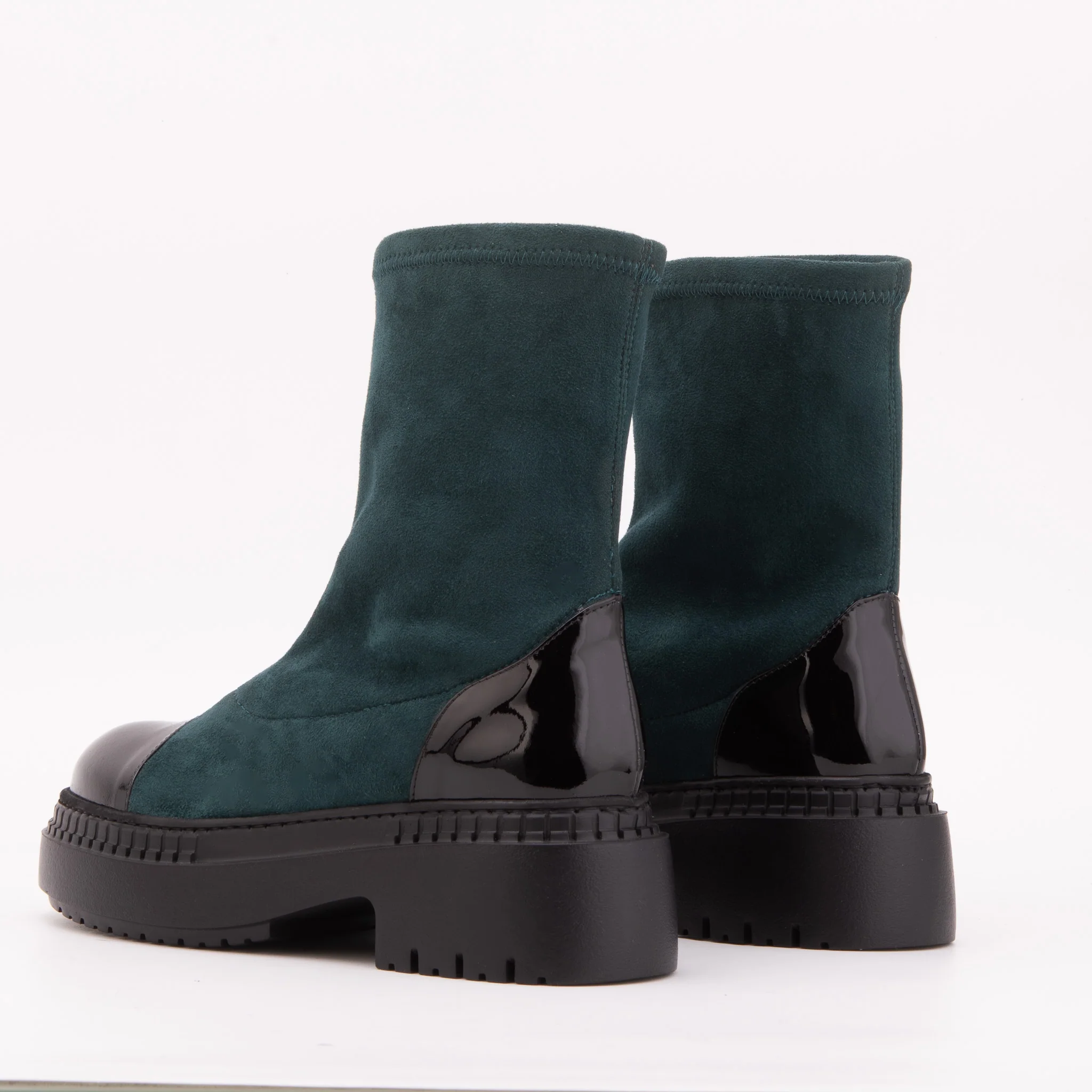 The Sorella Deep Teal Suede Leather Women’s Boot - Image 4