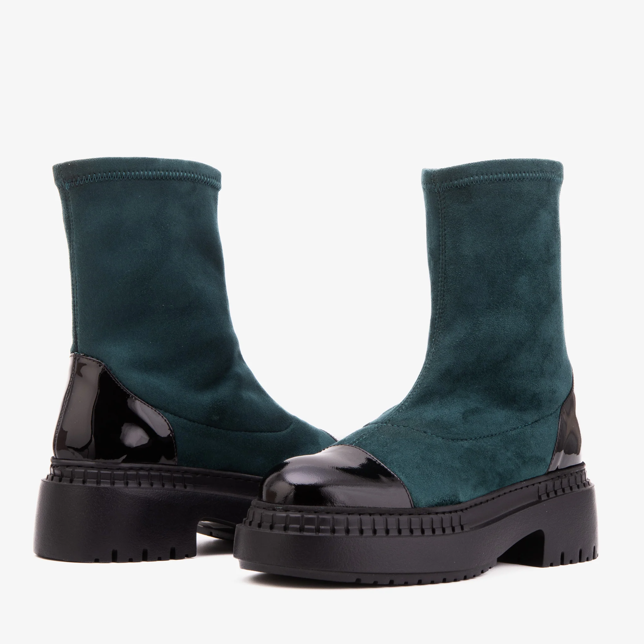 The Sorella Deep Teal Suede Leather Women’s Boot - Image 5