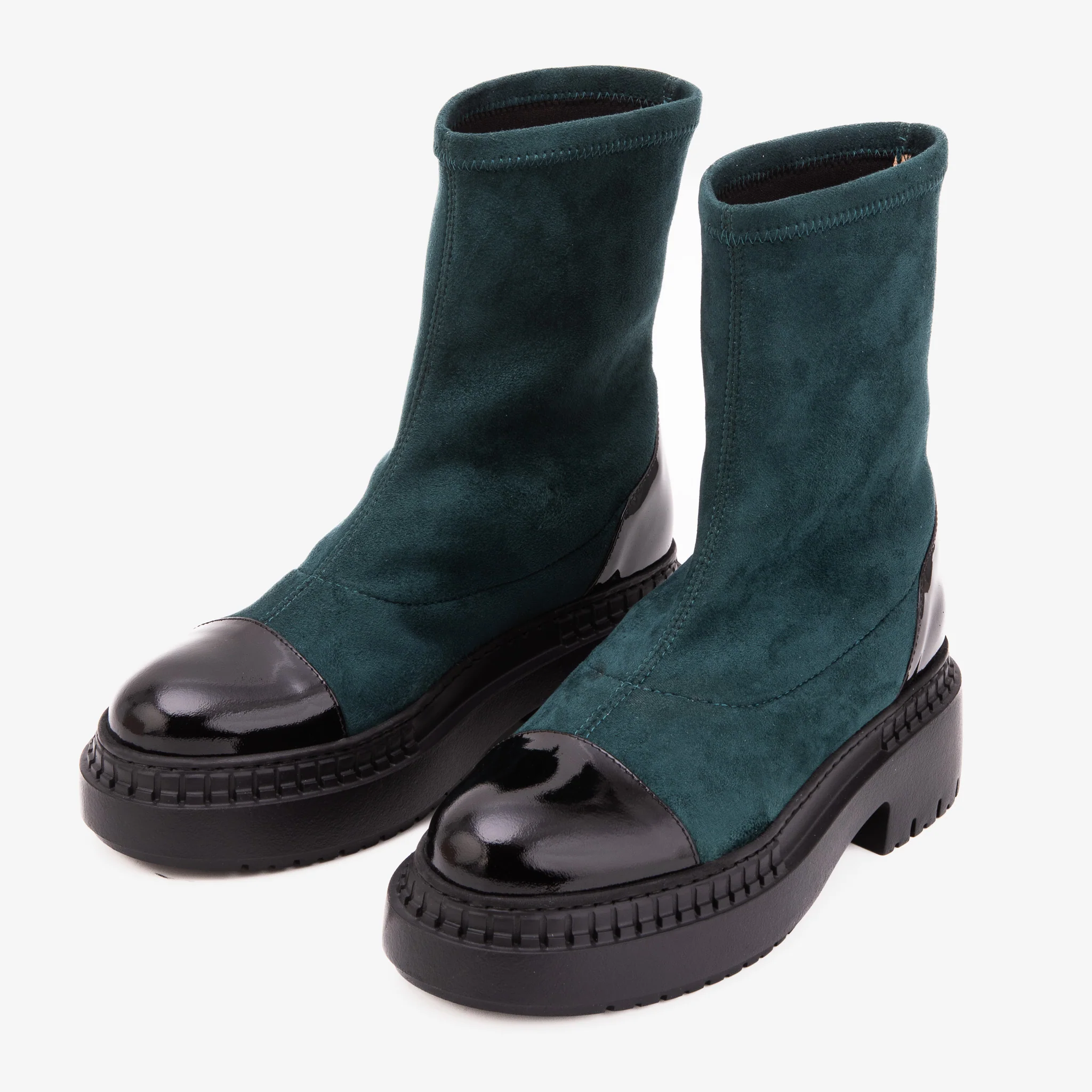 The Sorella Deep Teal Suede Leather Women’s Boot - Image 6
