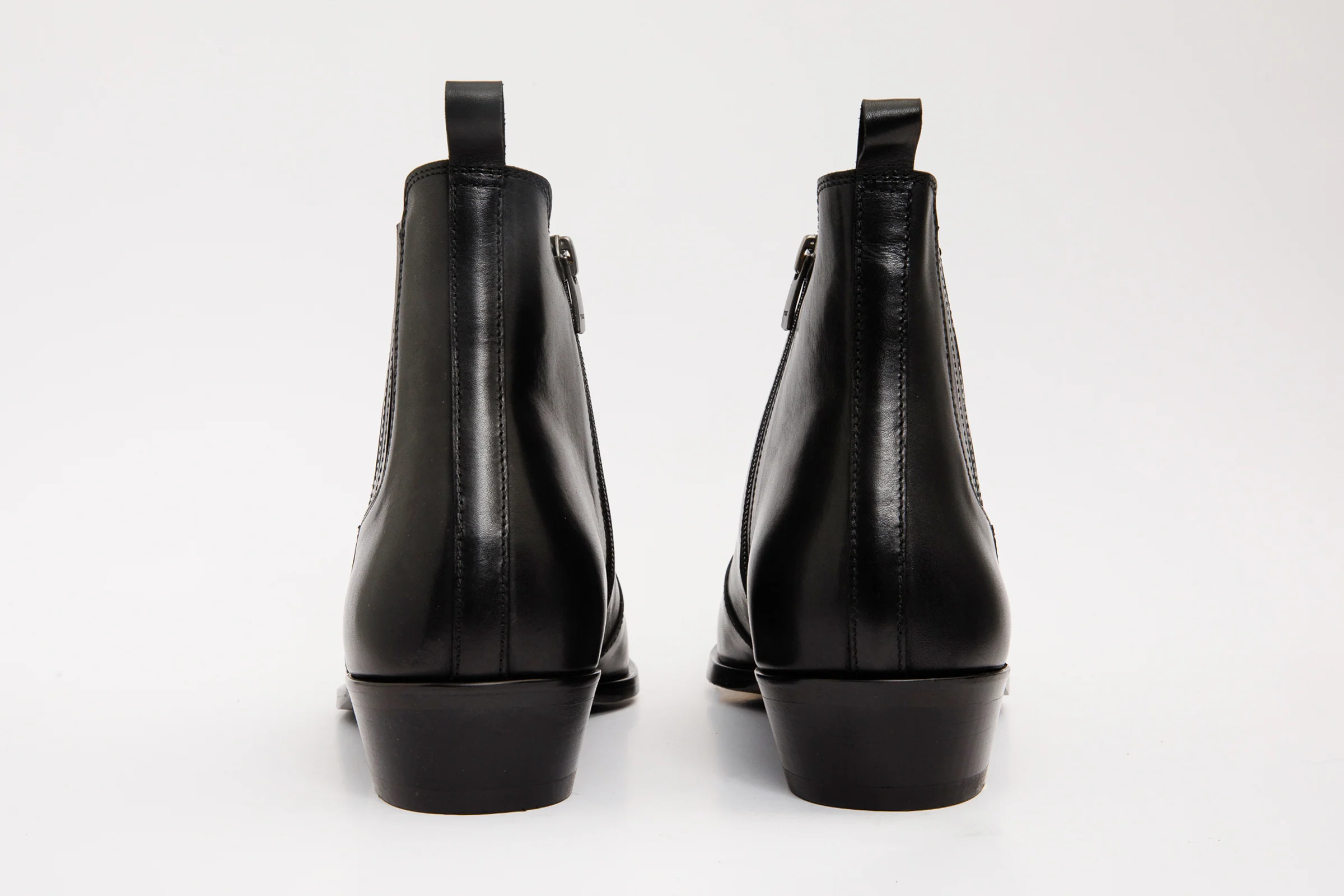 The Sorhag Black Leather Dress Men Boot - Image 5