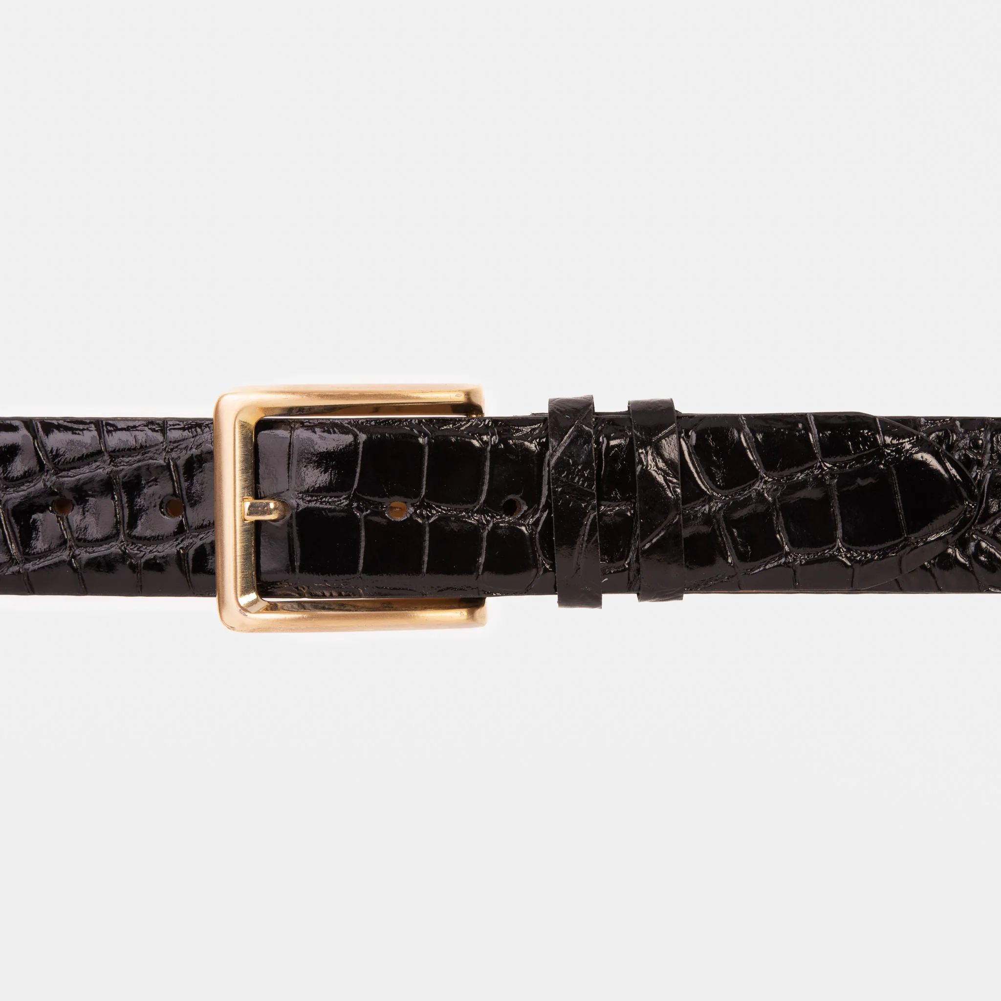The Strat Black Leather Belt - Image 2