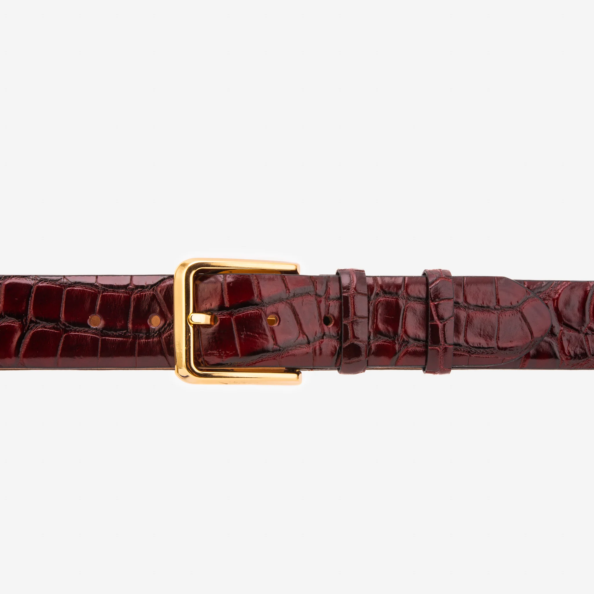 The Strat Burgundy Leather Belt - Image 5