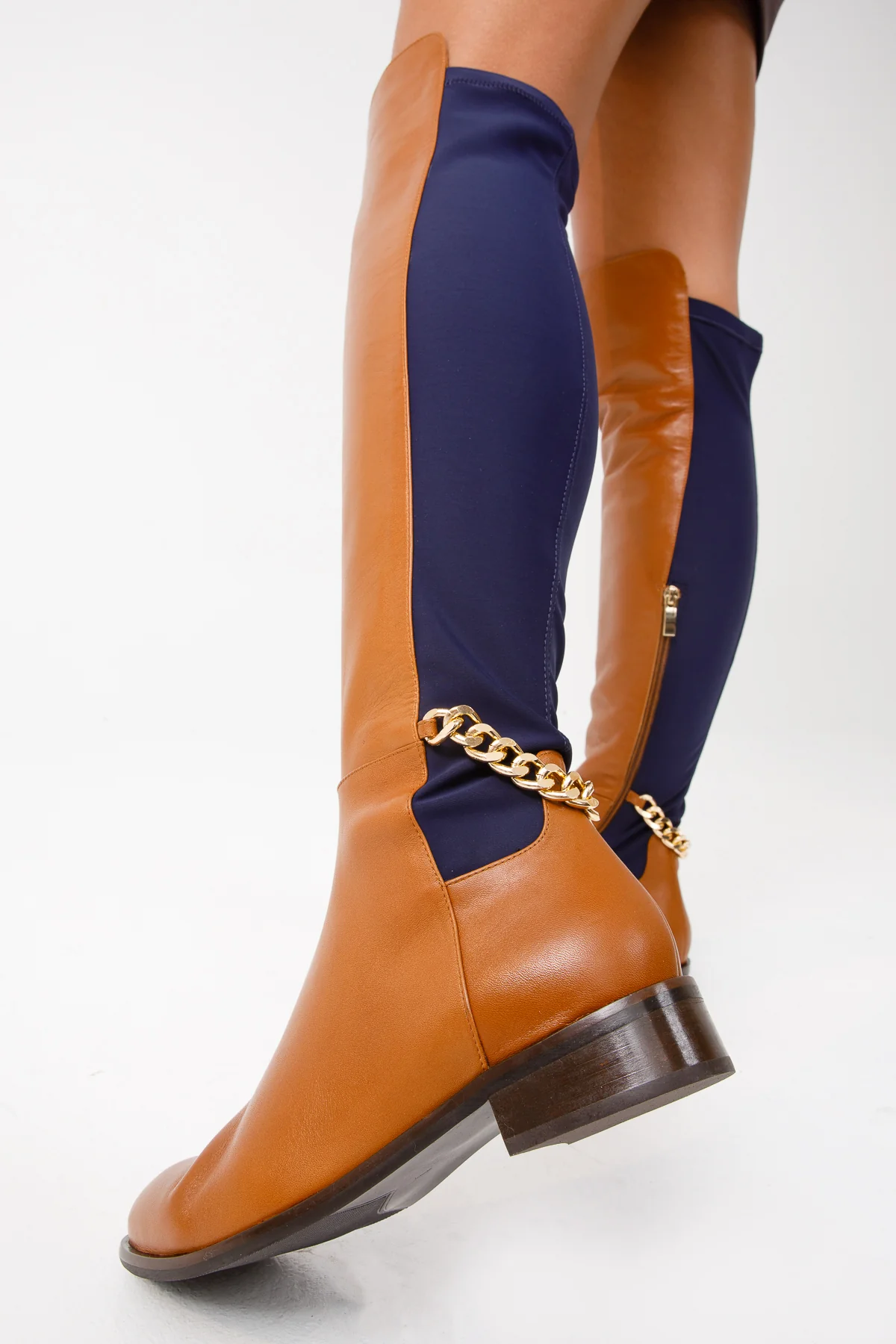 The Tallin Tan Leather Knee High Women Boot - Image 8