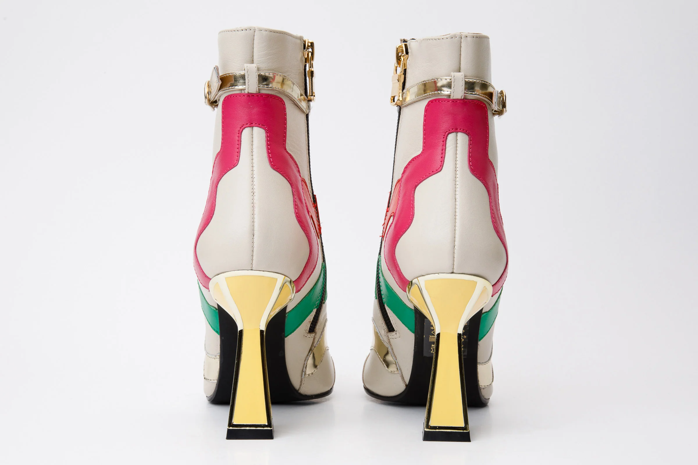The Tario Cream Leather Ankle Women Boot - Image 5