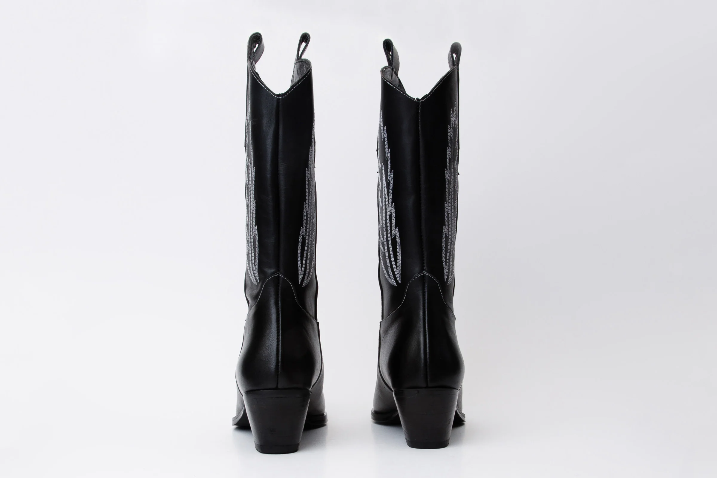 The Togg Black Leather Cowboy Women Boot Final Sale! - Image 4