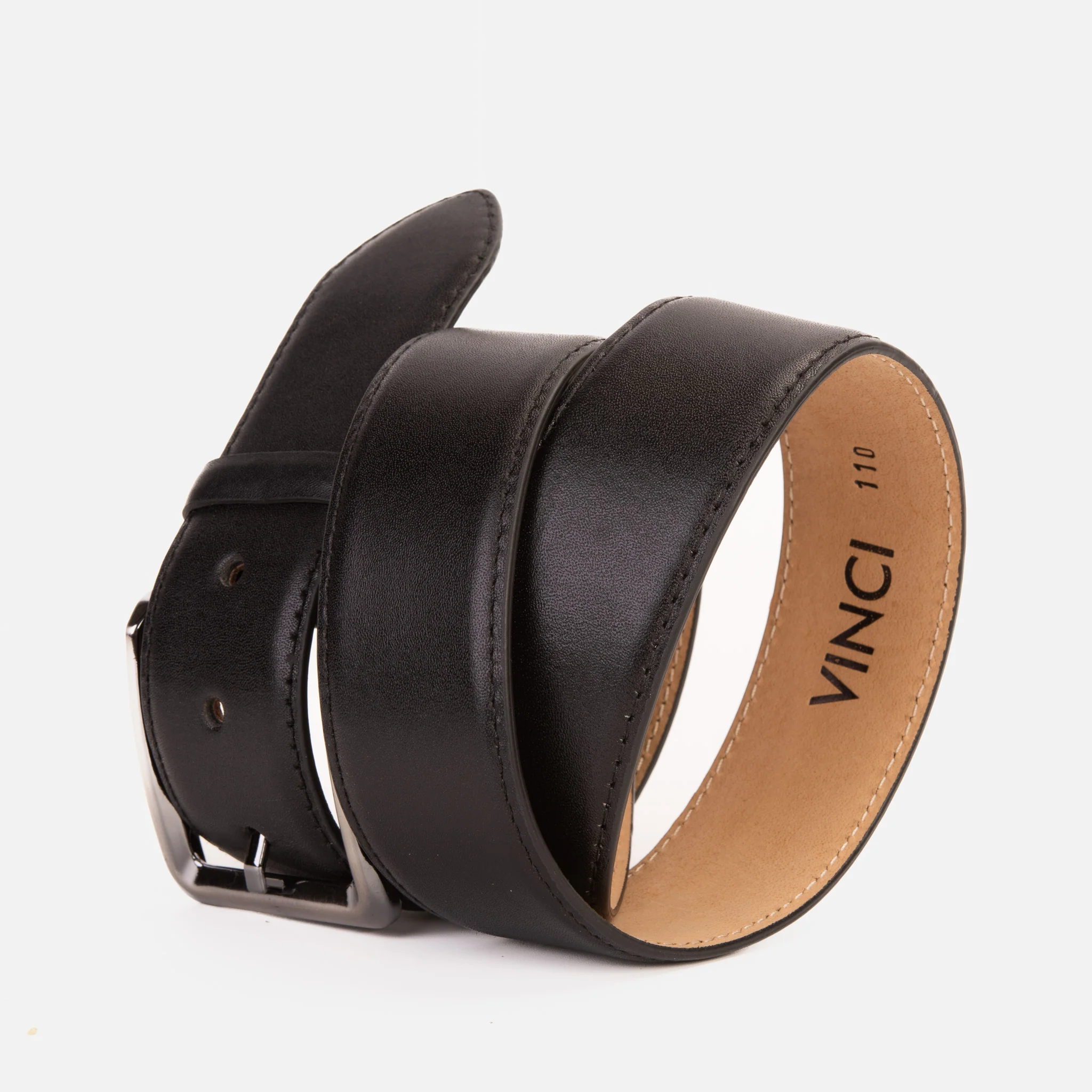 The Torino Black Calfskin Belt - Image 6