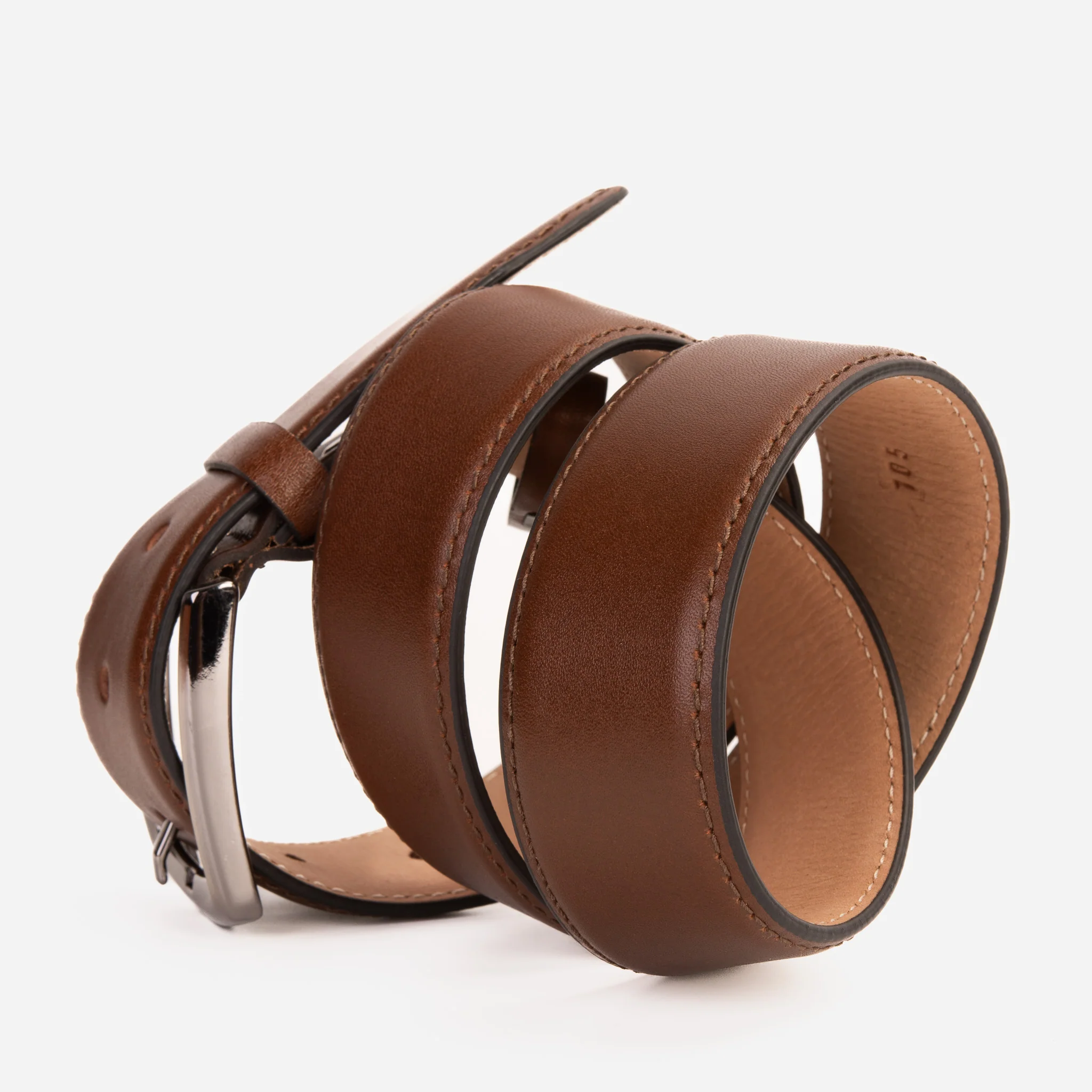 The Torino Brown Calfskin Belt - Image 7