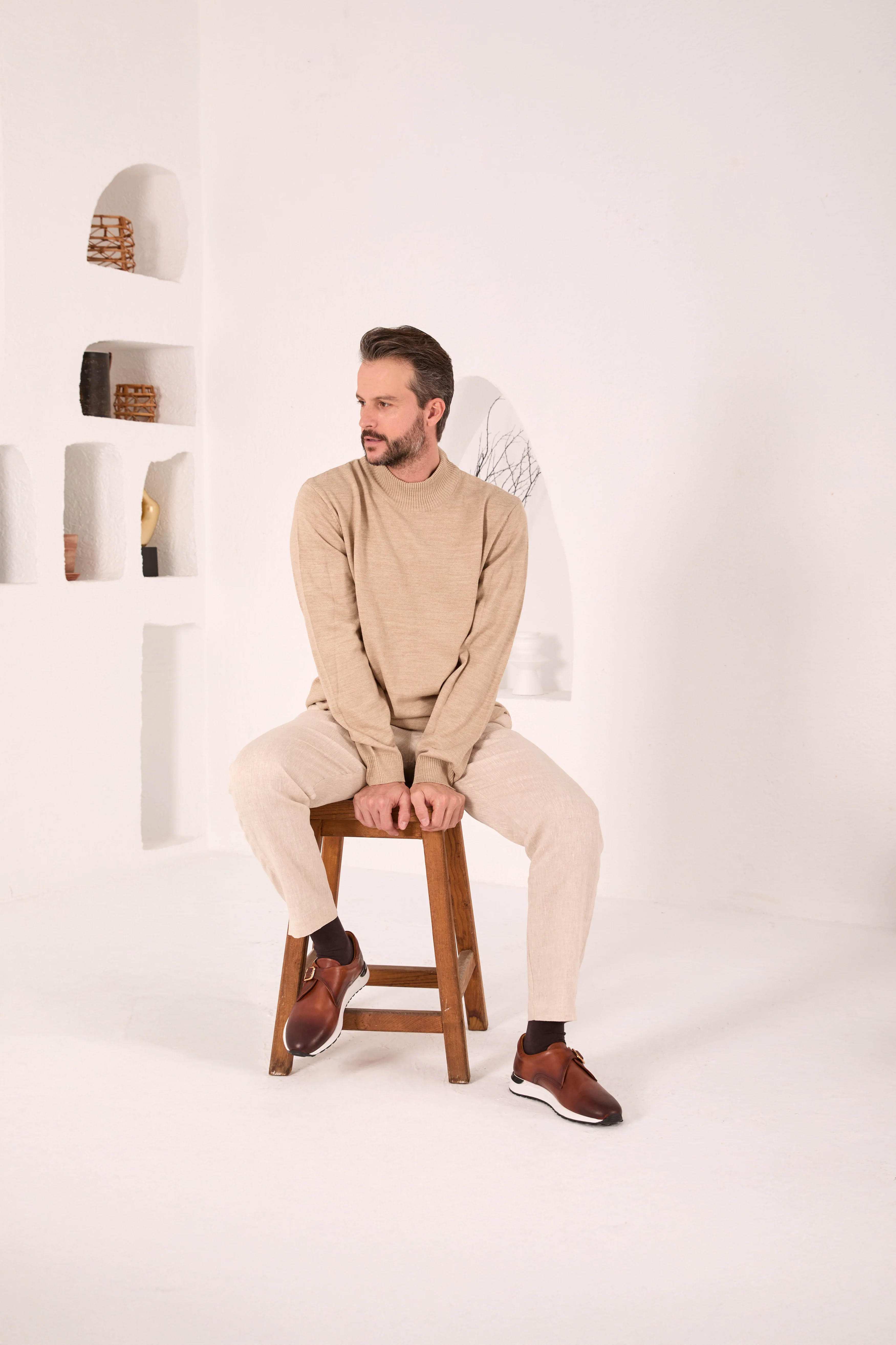 The Torino Tan Leather Men Sneaker - Image 12