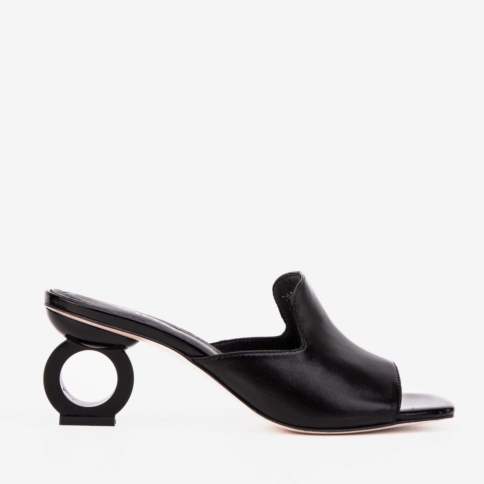 The Tory Black Leather Women Sandal - Image 2