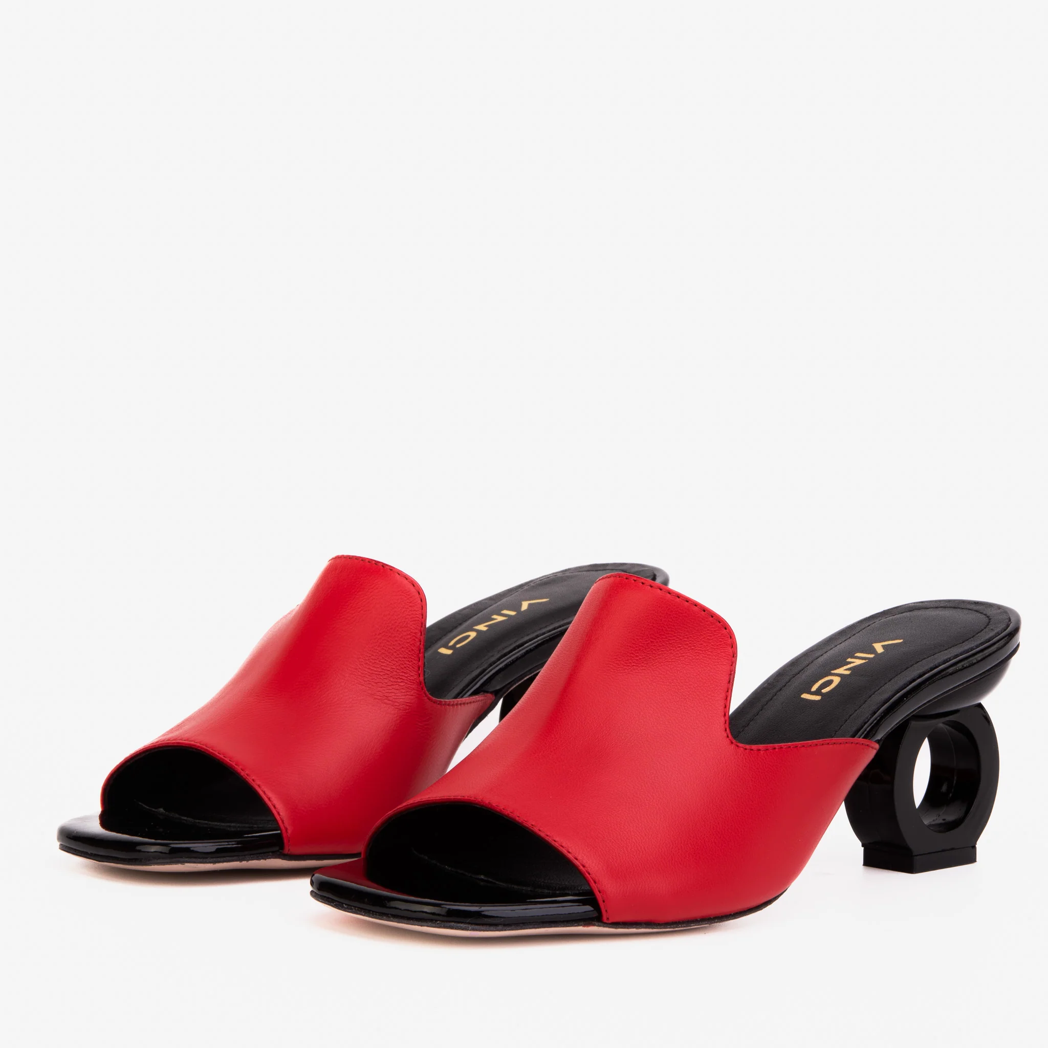 The Tory Red Leather Women Sandal - Image 3