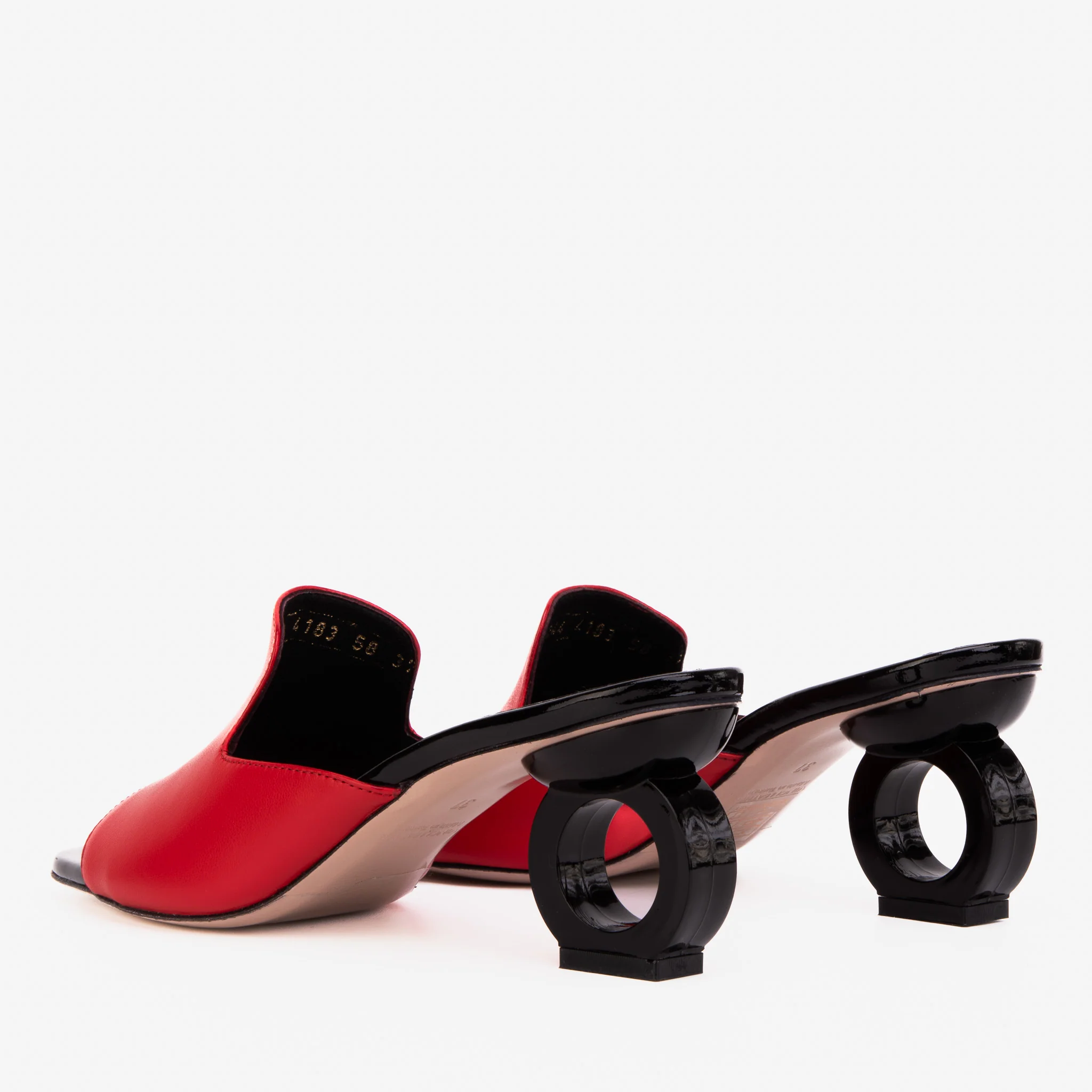 The Tory Red Leather Women Sandal - Image 5