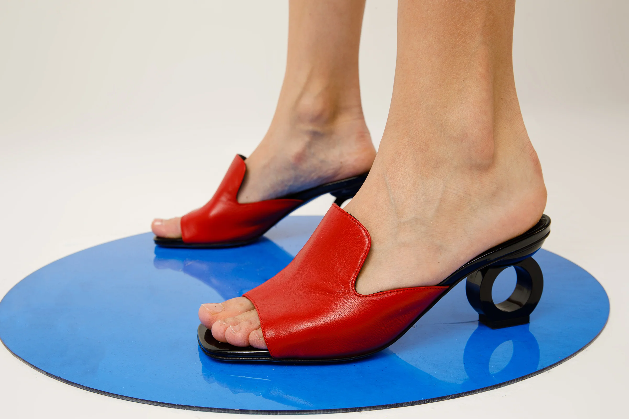 The Tory Red Leather Women Sandal - Image 9