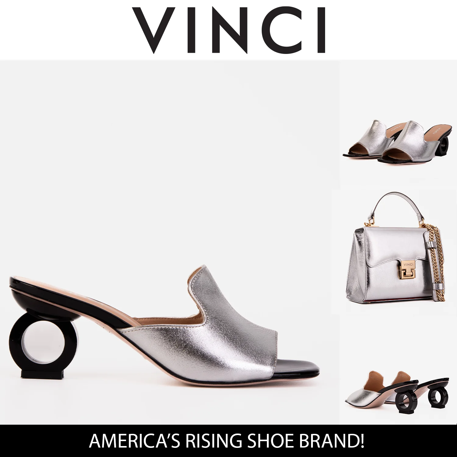 The Tory Silver Leather Women Sandal