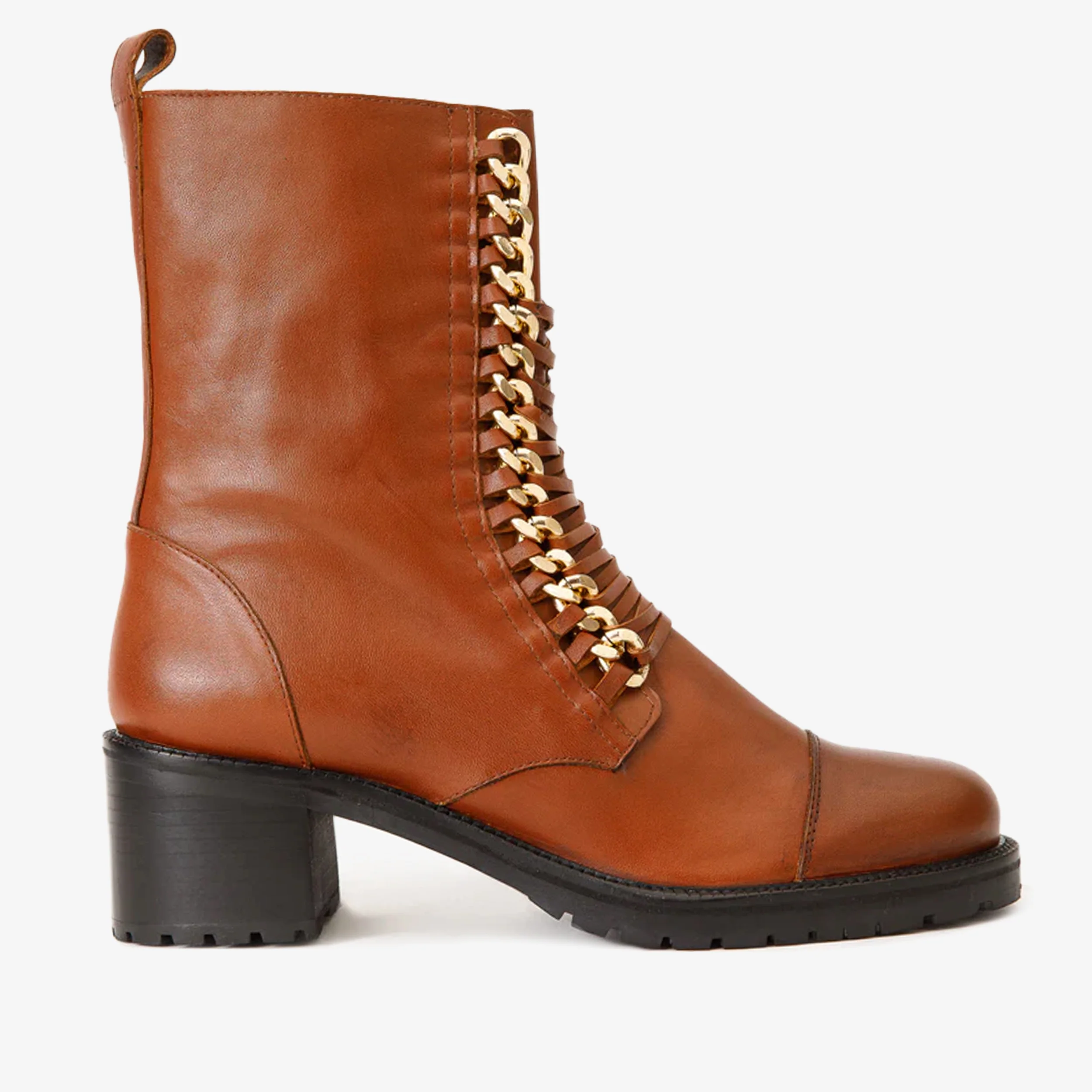 The Tuna Tan Leather Mid Calf Women  Boot - Image 2