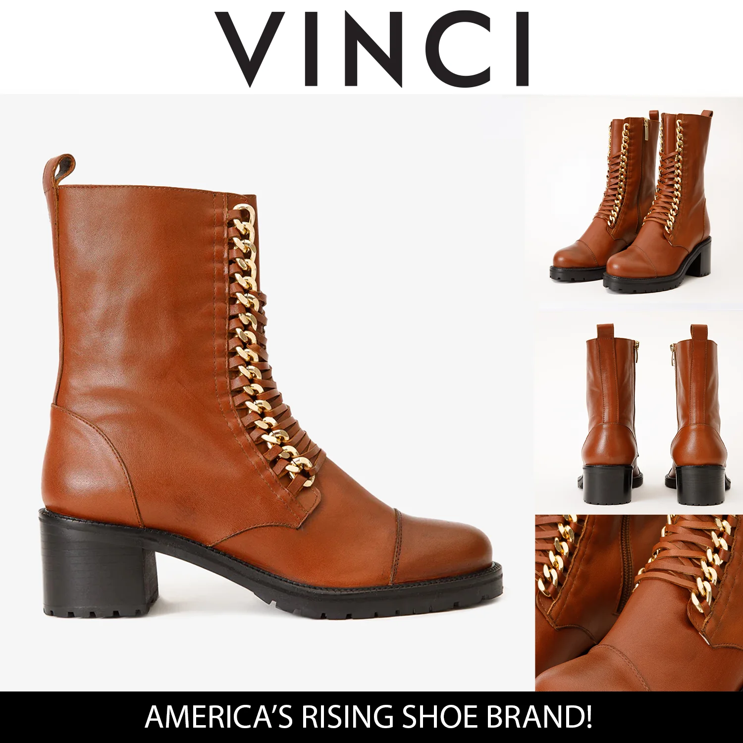 The Tuna Tan Leather Mid Calf Women  Boot - Image 6