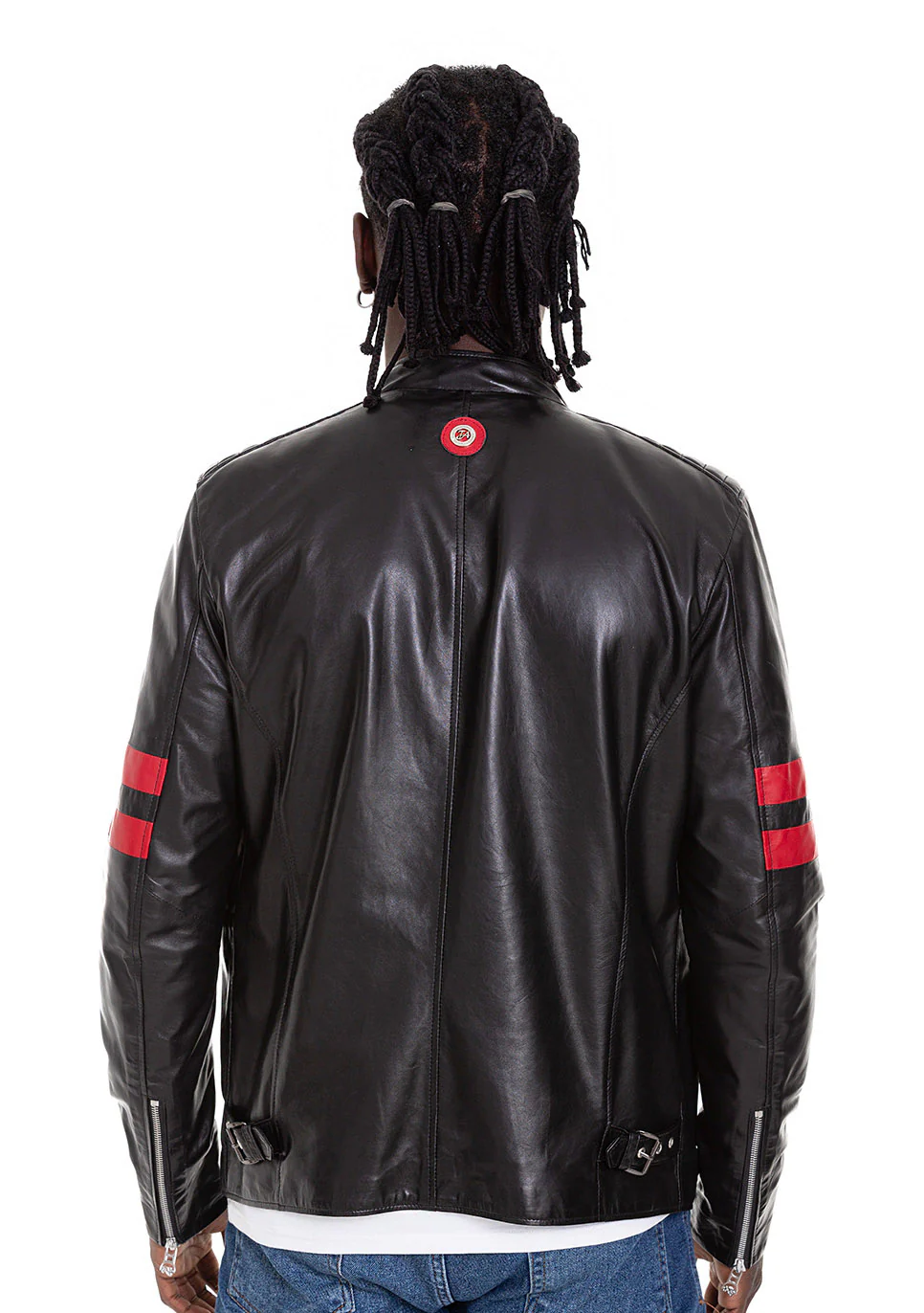 The Urban Black Leather Men Jacket - Image 3