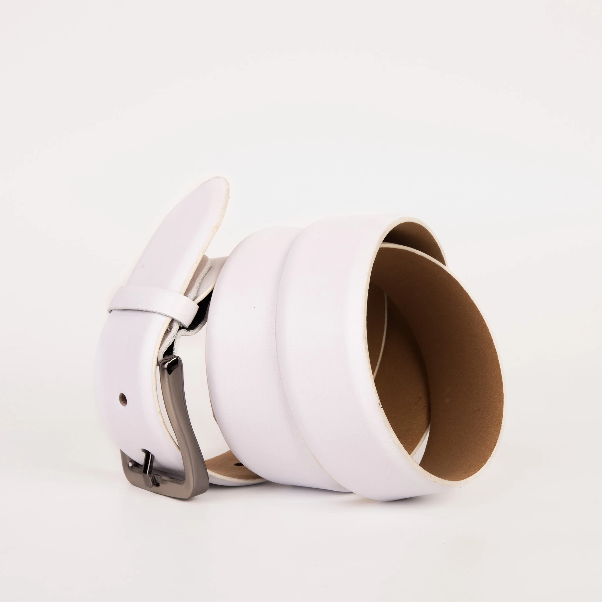 The Urgup White Calfskin Belt - Image 2