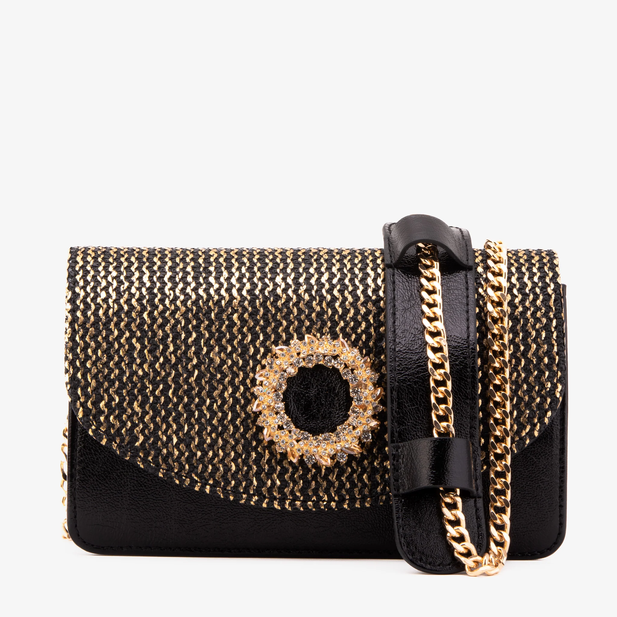 The Valencia Black & Gold Handbag - Image 2