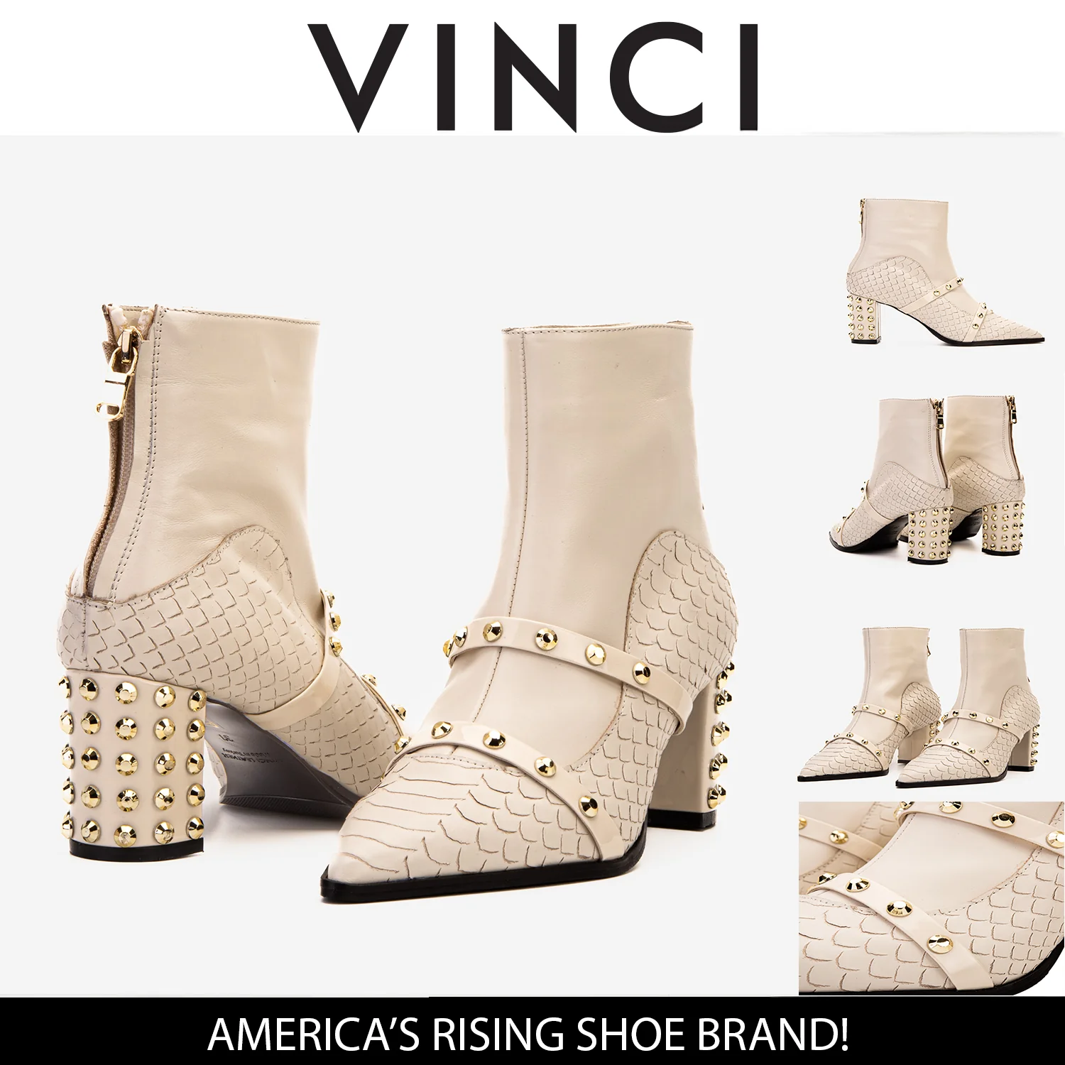 The Valentina Leather Block Heel Women Boot