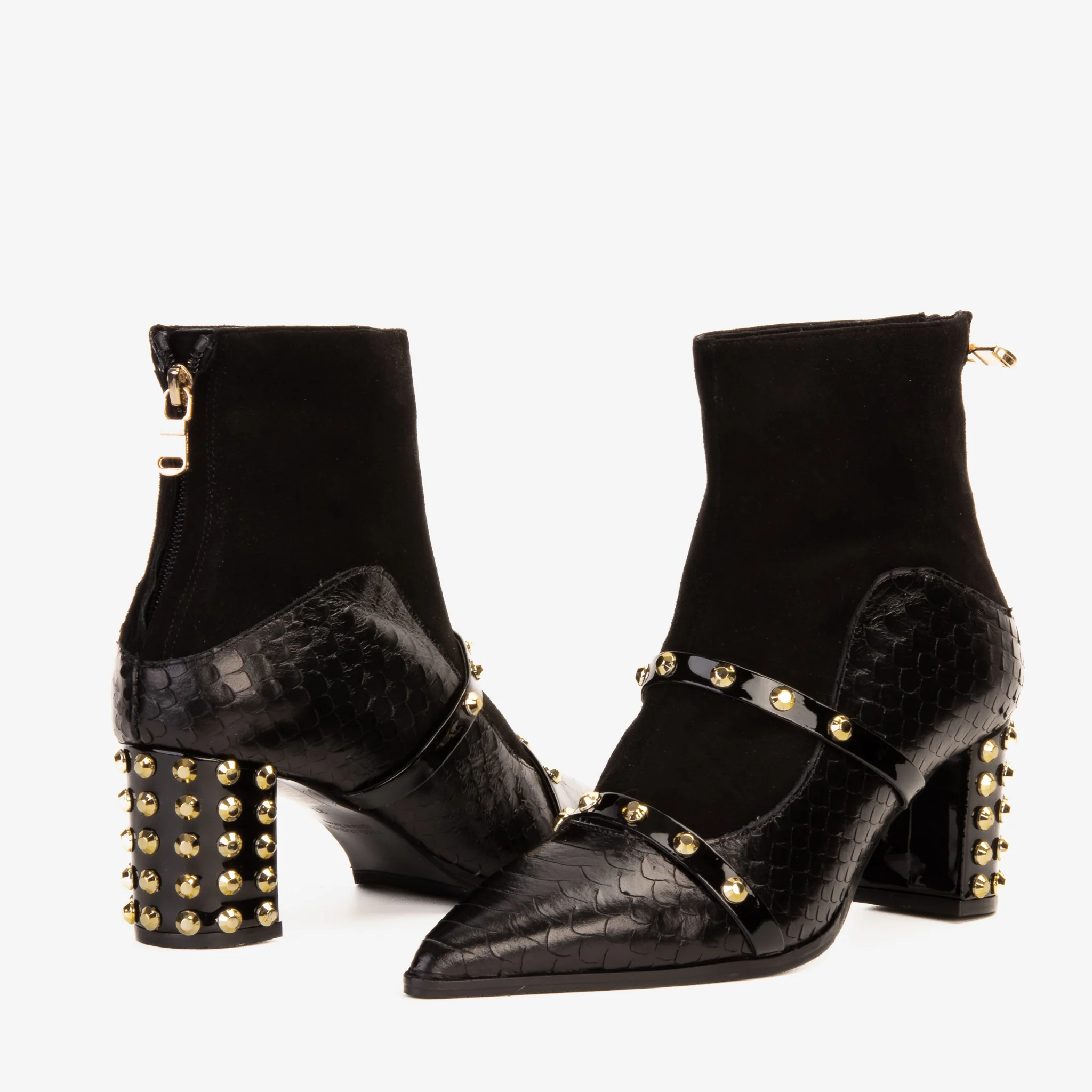 The  Valentina Leather Block Heel Women Boot - Image 6