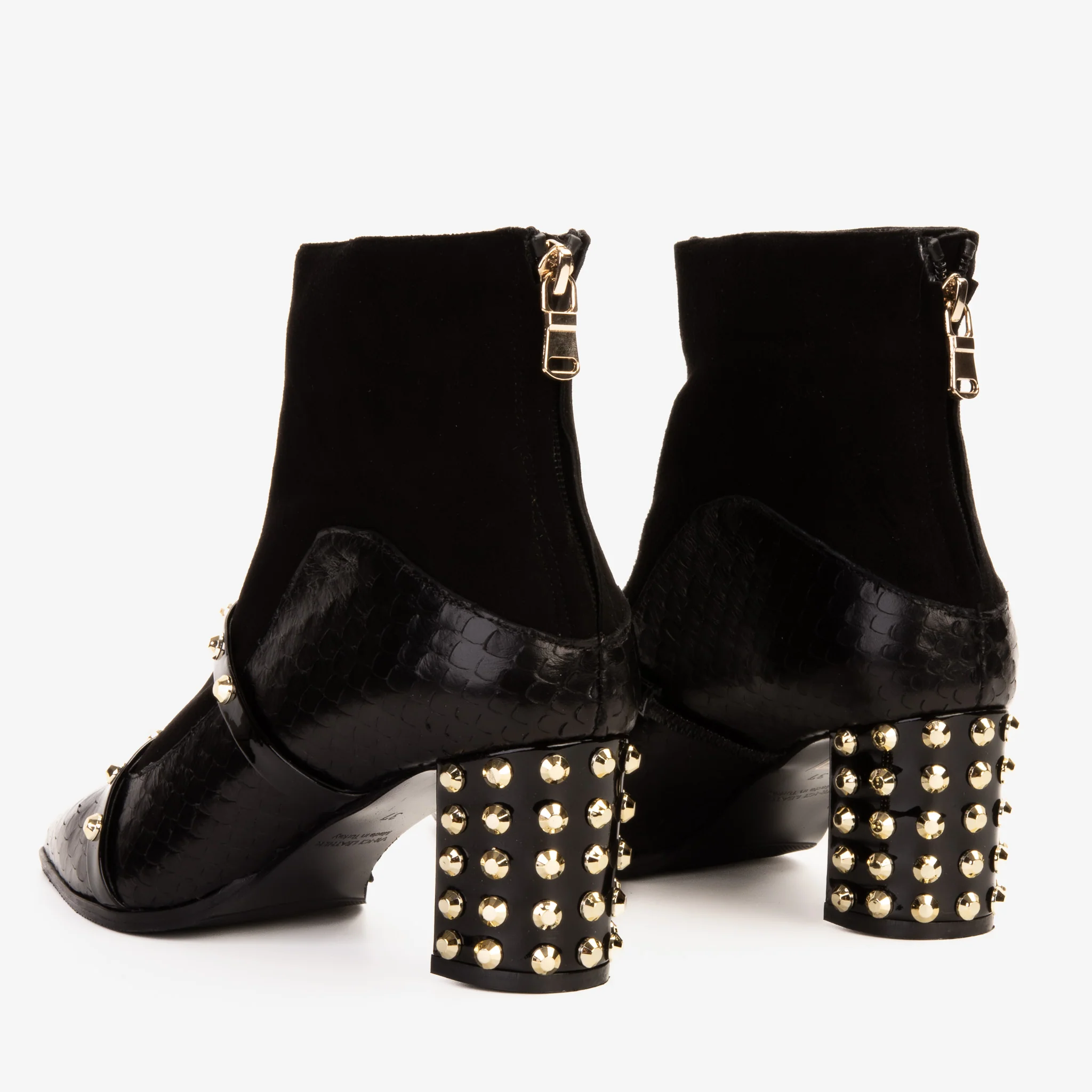 The  Valentina Leather Block Heel Women Boot - Image 7