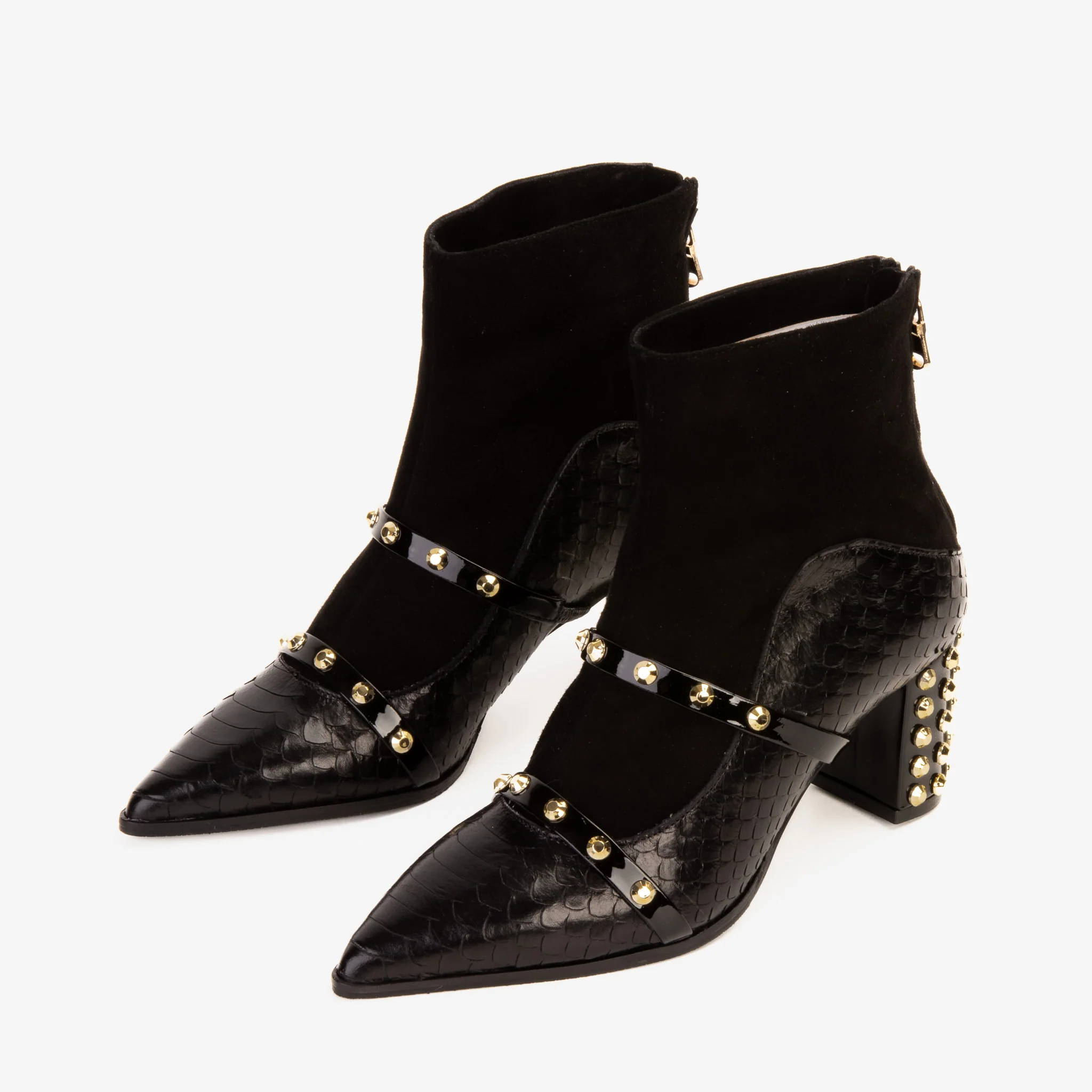 The  Valentina Leather Block Heel Women Boot - Image 9