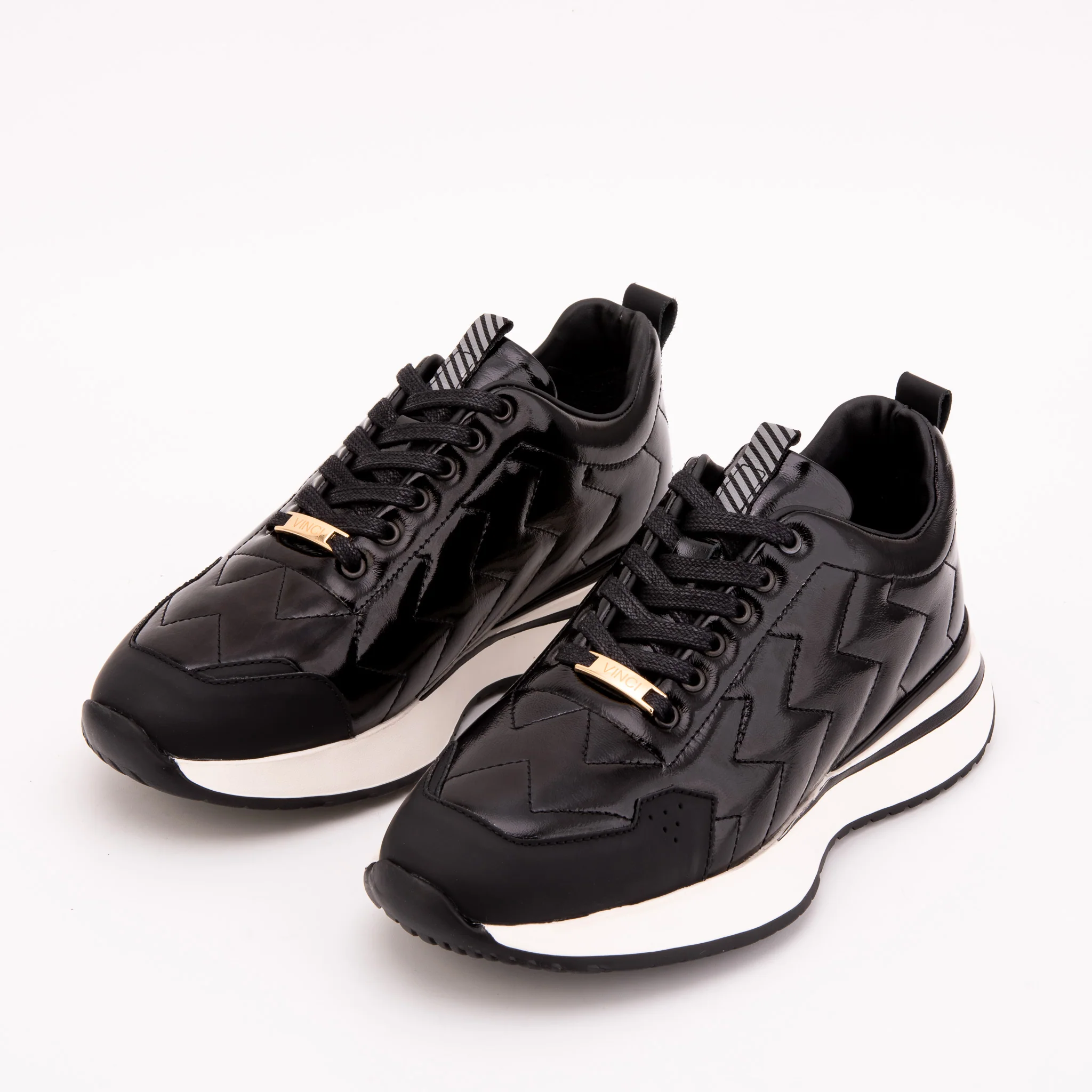 The Veneto Black Leather Men Sneaker - Image 4