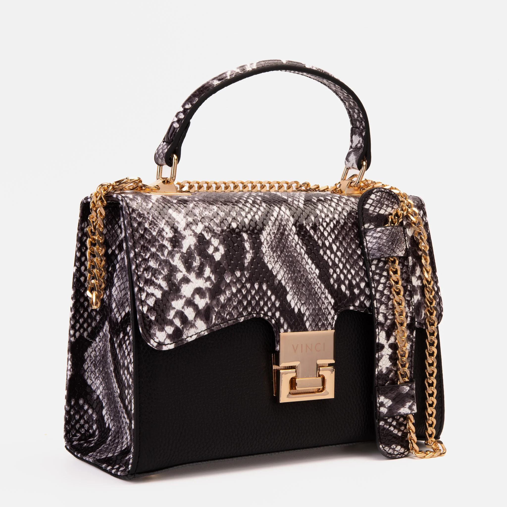 The Venezia Black Leather Handbag - Image 6