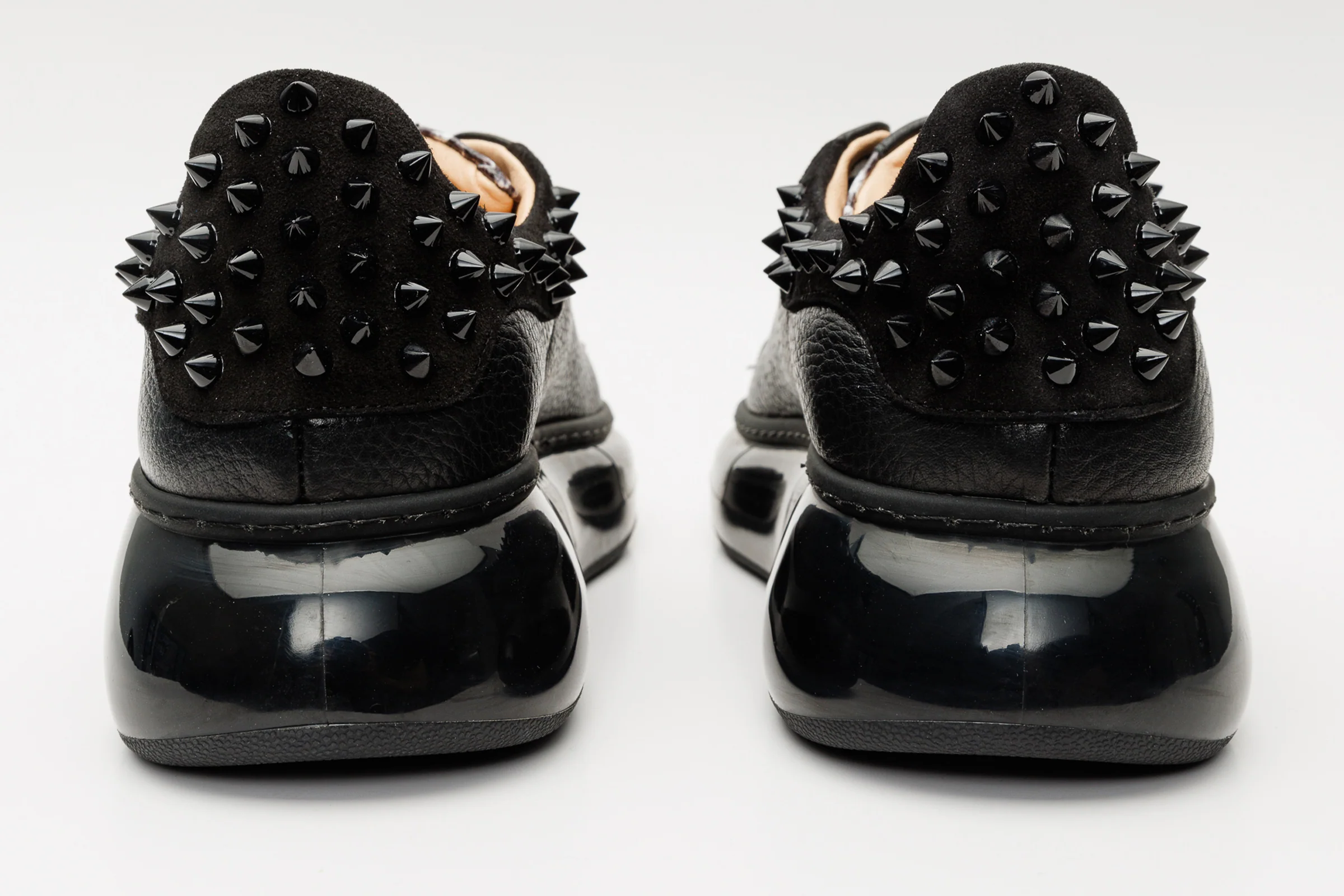 The Venezia Black Leather Women Sneaker - Image 4