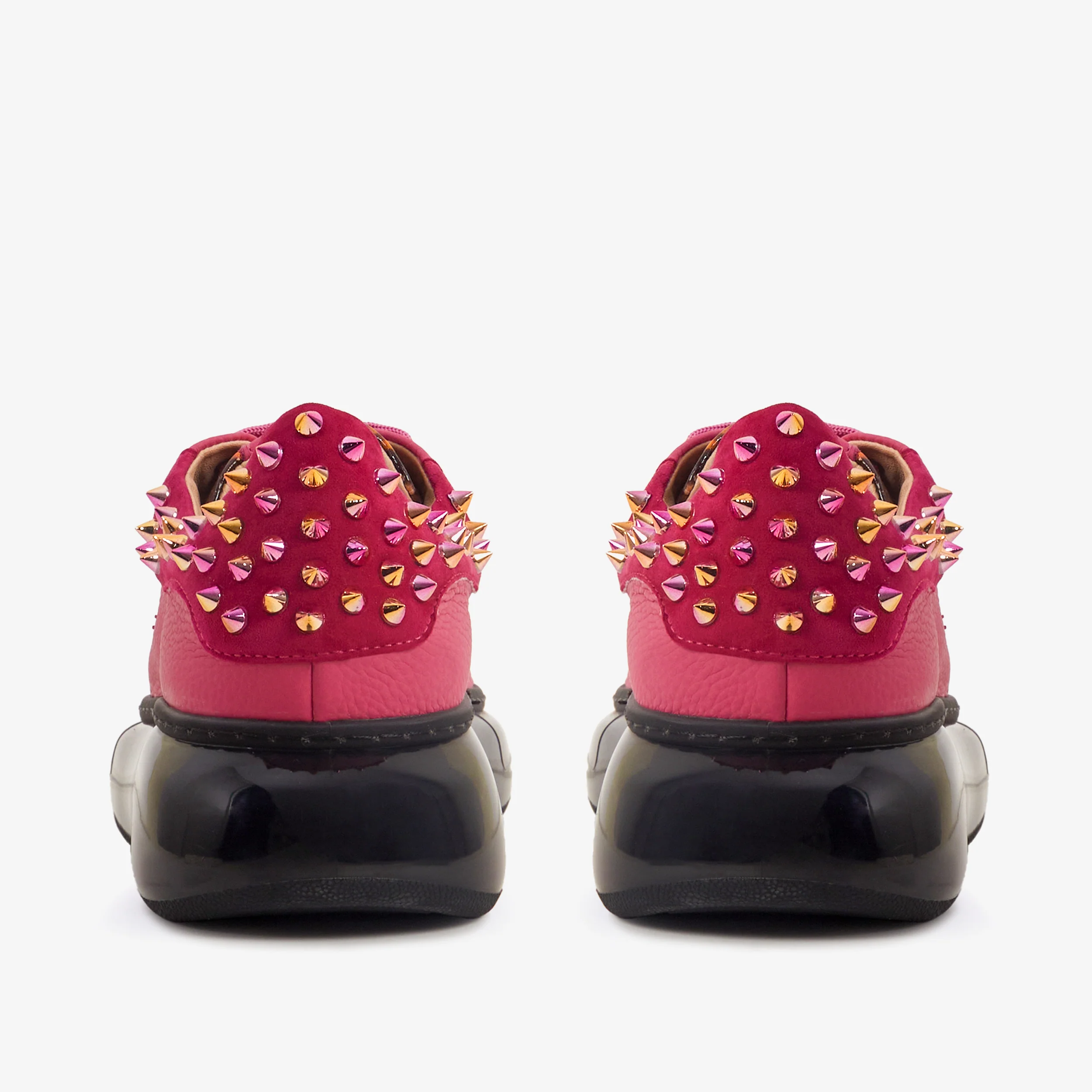 The Venezia Fuchsia Leather Women Sneaker - Image 4