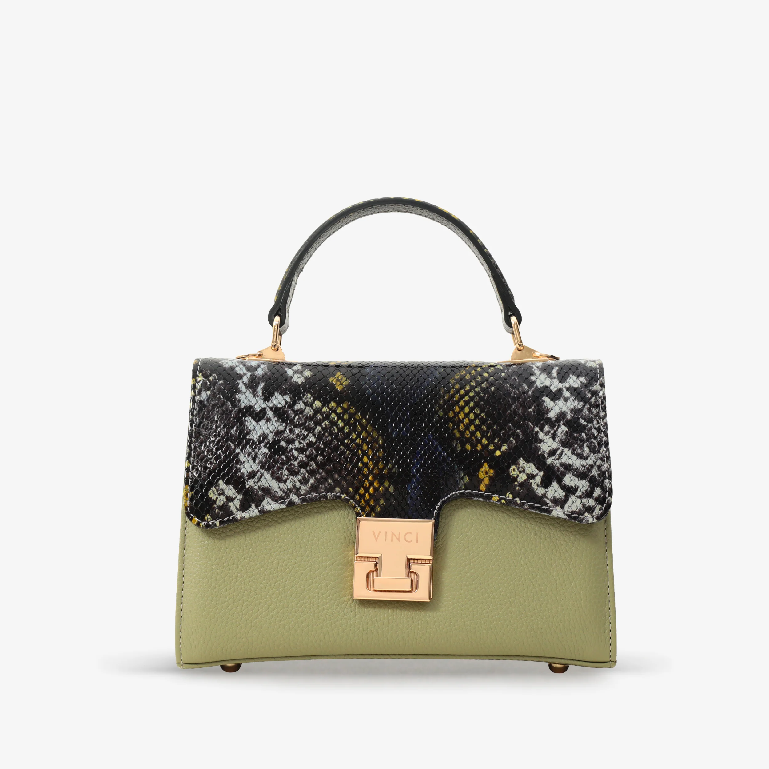 The Venezia Green Leather Handbag - Image 2