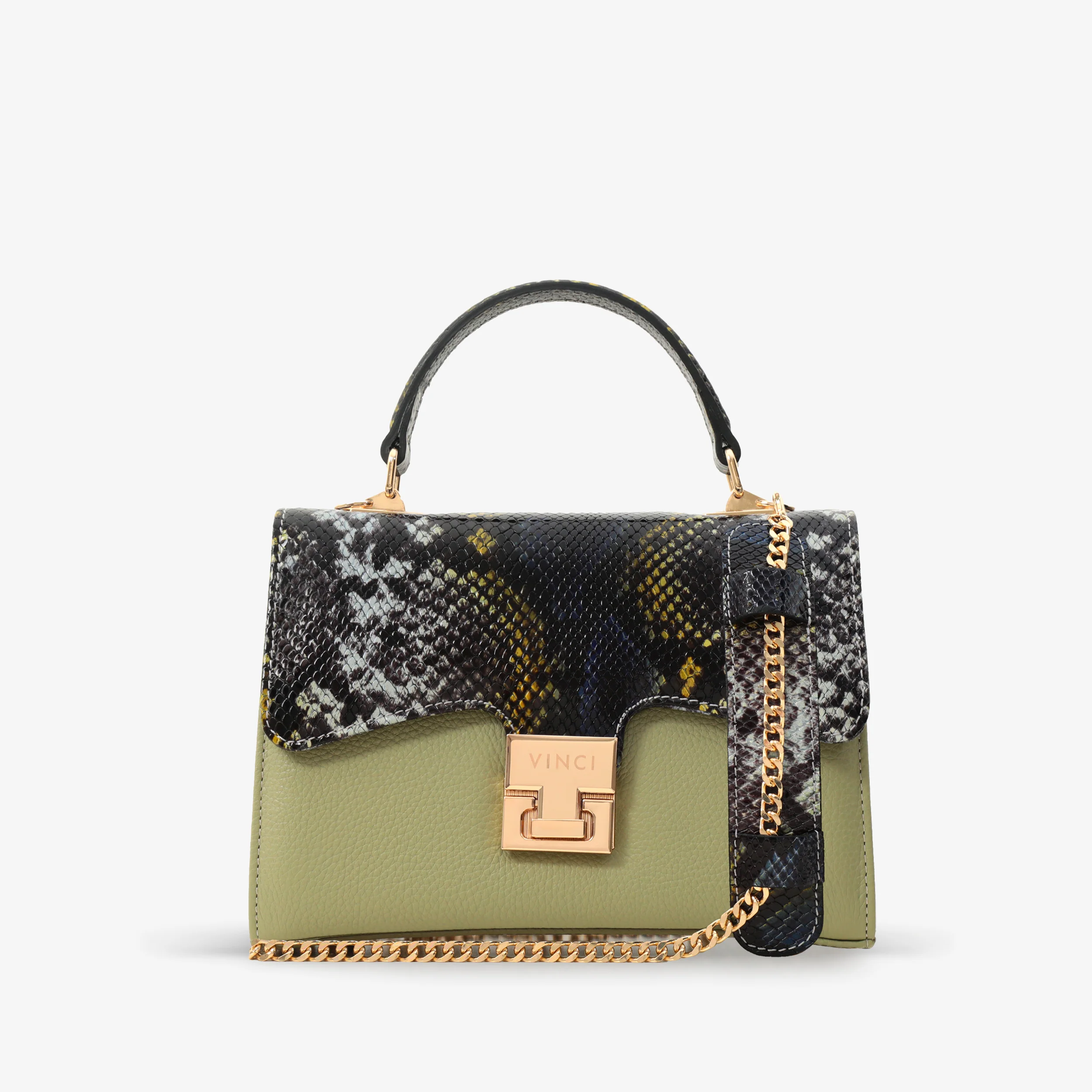 The Venezia Green Leather Handbag - Image 5