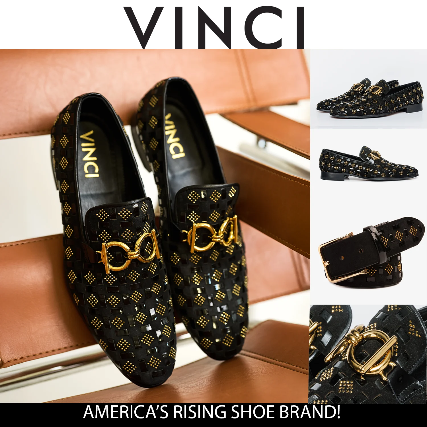 The Vicino Men Shoe Black Bit Dress Loafer - Image 5