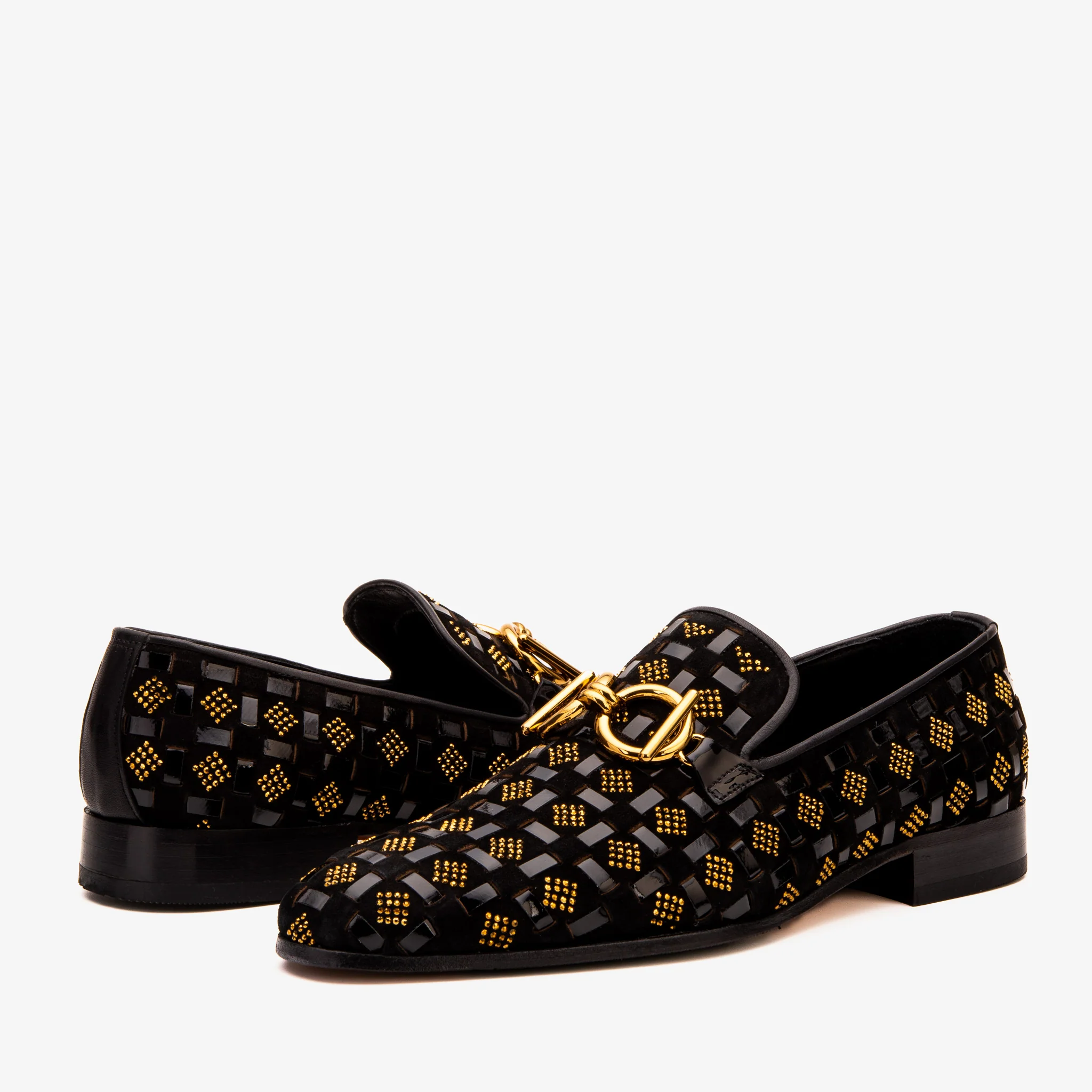 The Vicino Men Shoe Black Bit Dress Loafer - Image 6