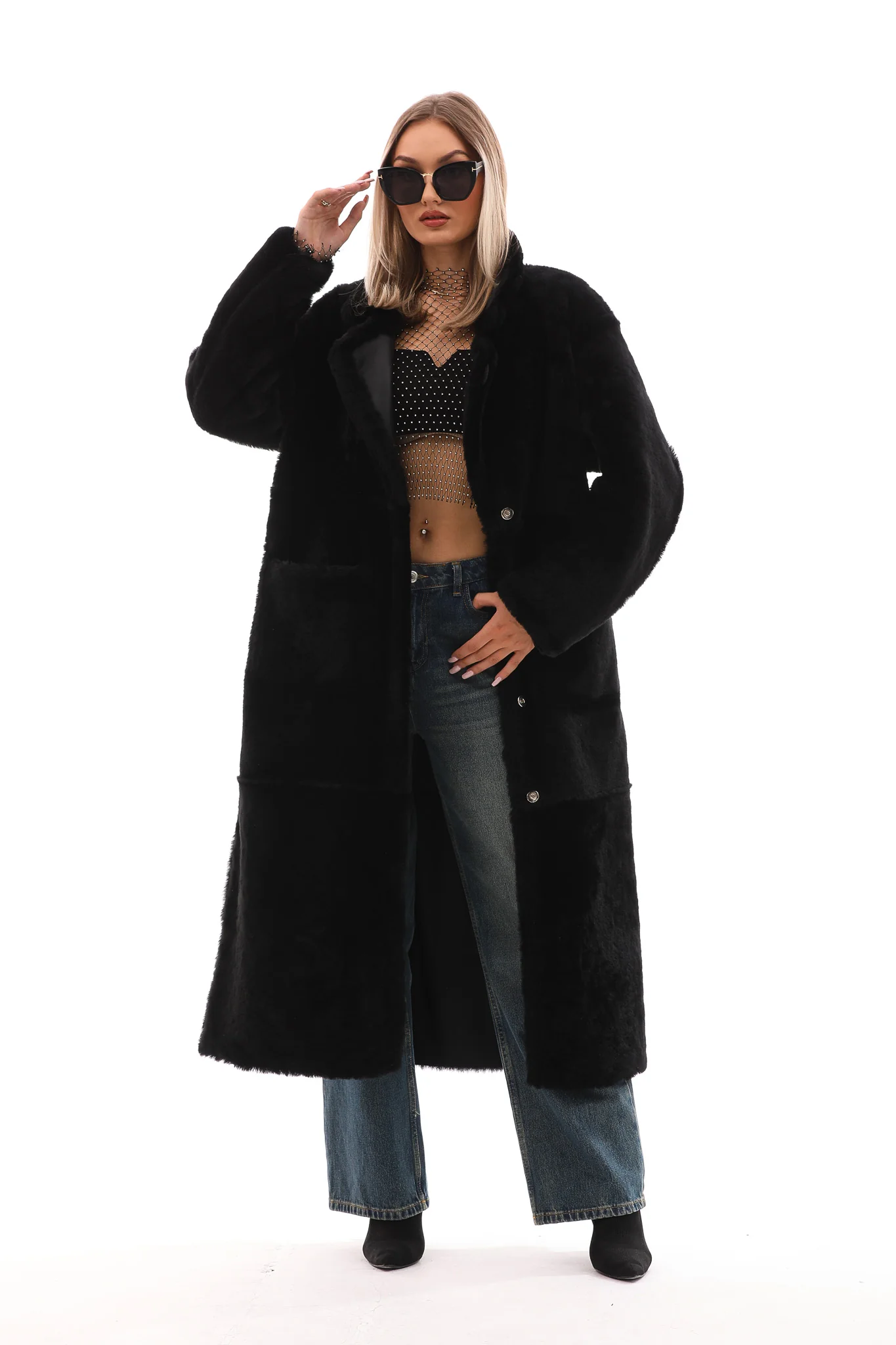The Virelli Reversible Leather Women Jacket - Image 12