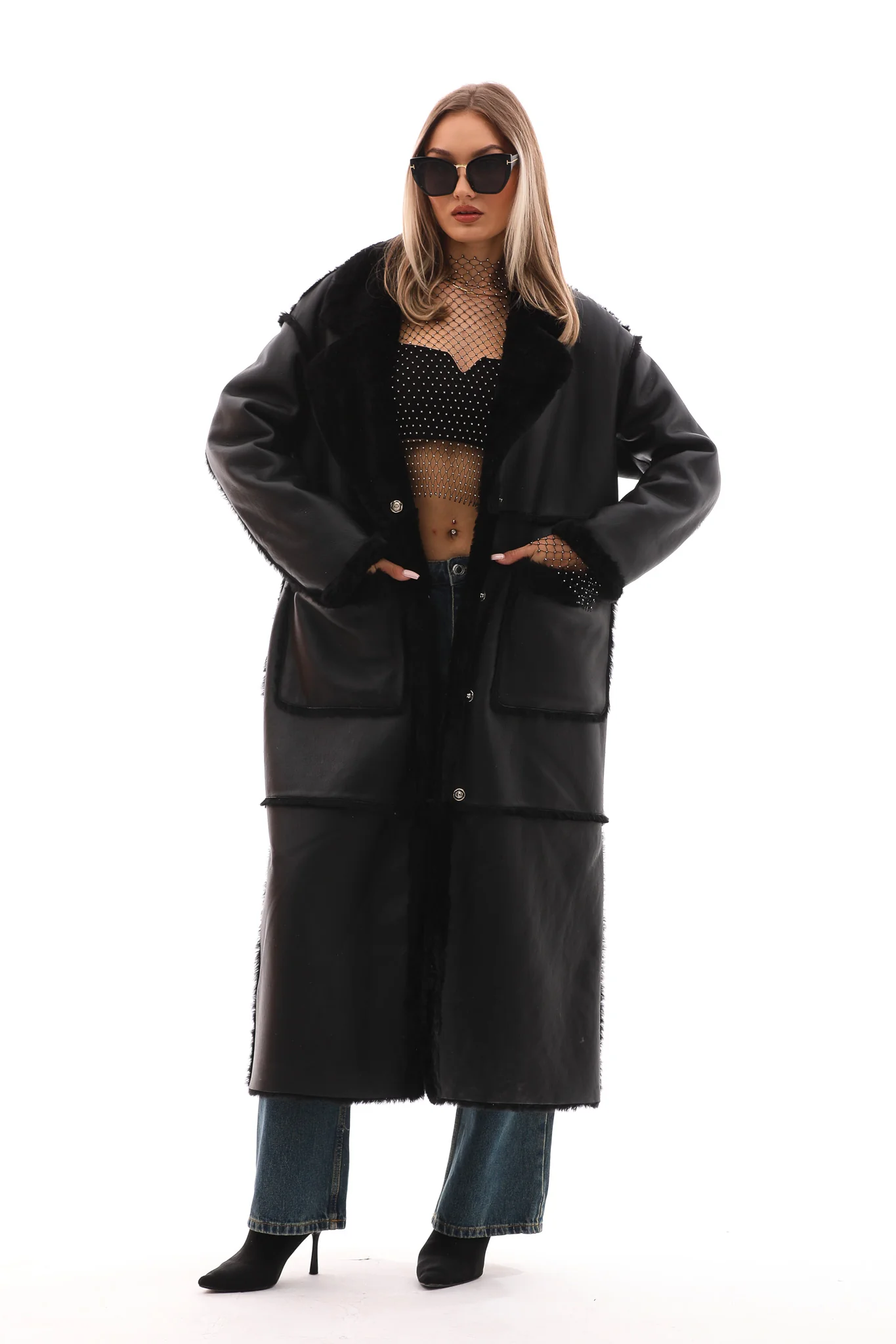 The Virelli Reversible Leather Women Jacket - Image 2