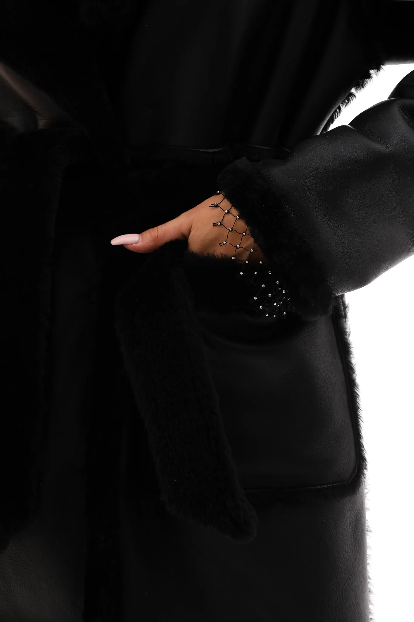 The Virelli Reversible Leather Women Jacket - Image 3