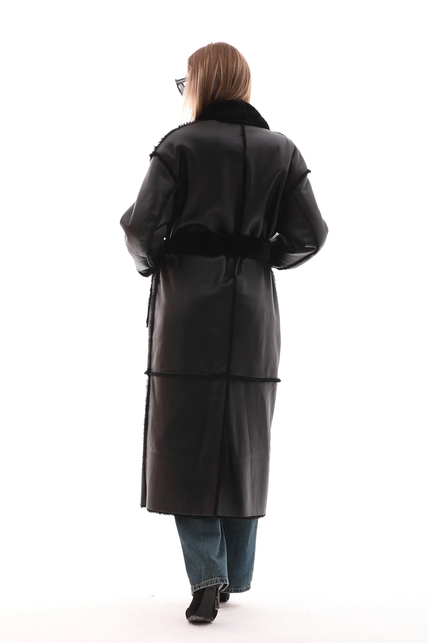The Virelli Reversible Leather Women Jacket - Image 4
