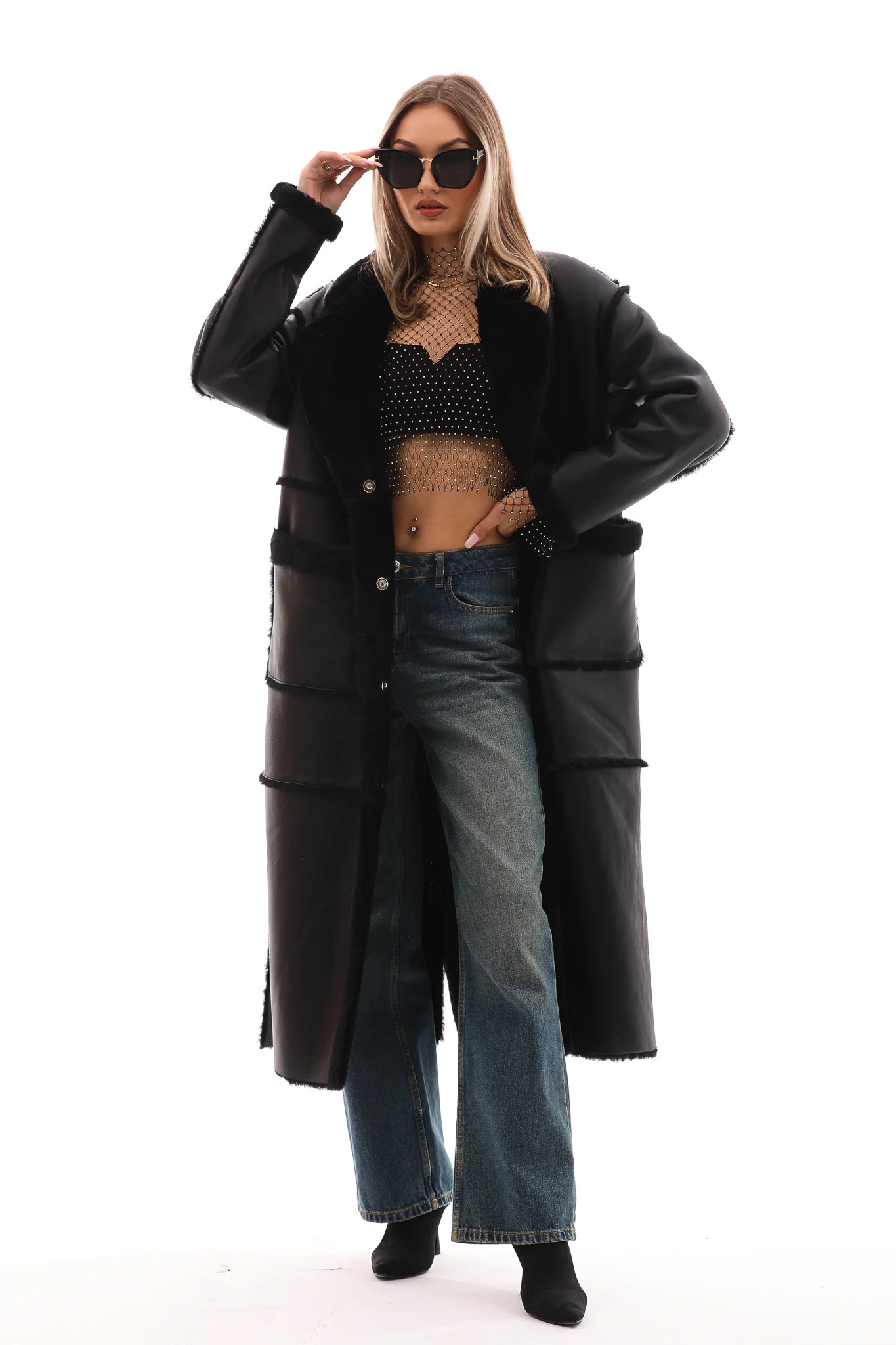 The Virelli Reversible Leather Women Jacket - Image 7