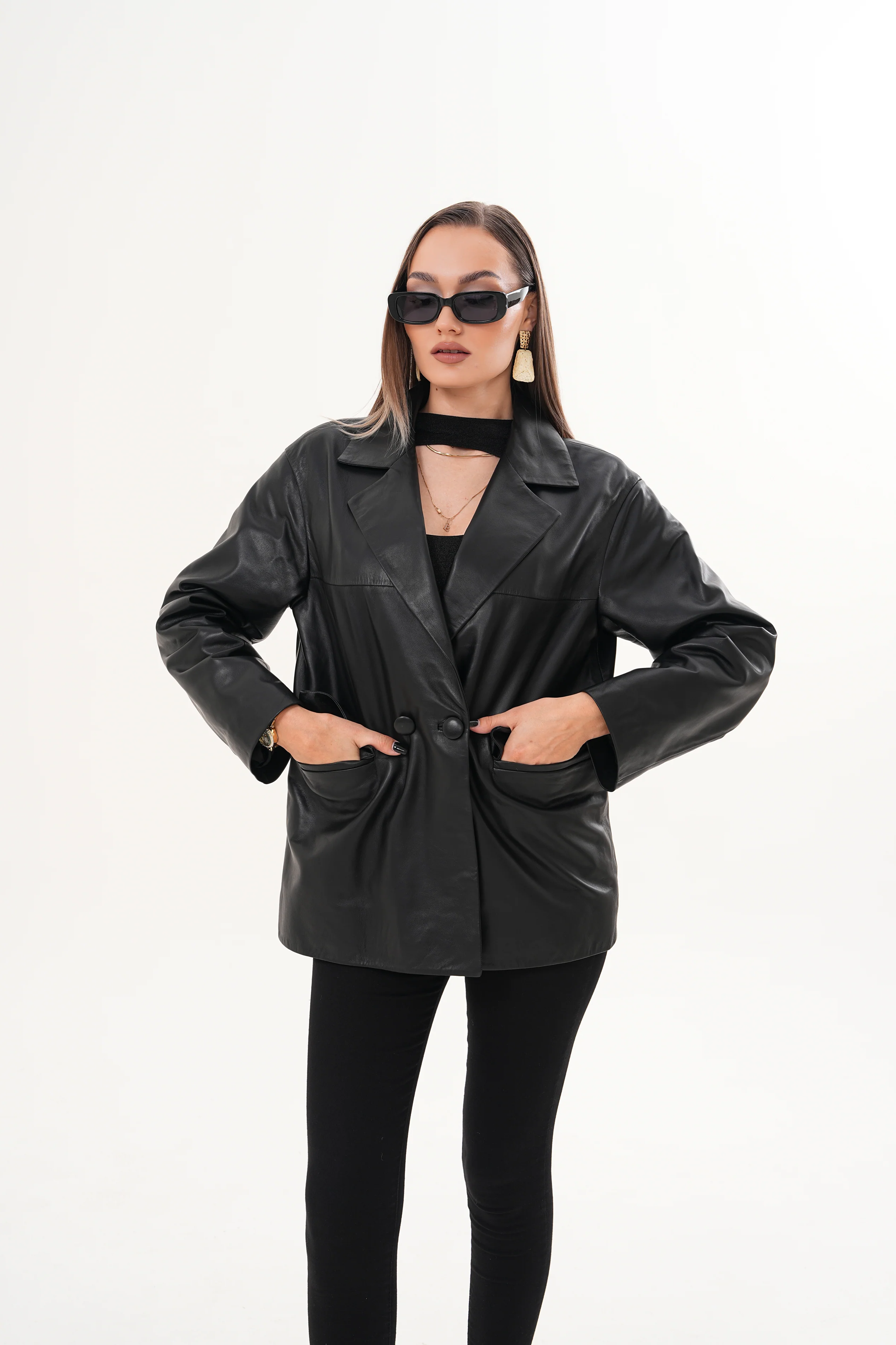 The Viva Black Leather Women Jacket - Image 13