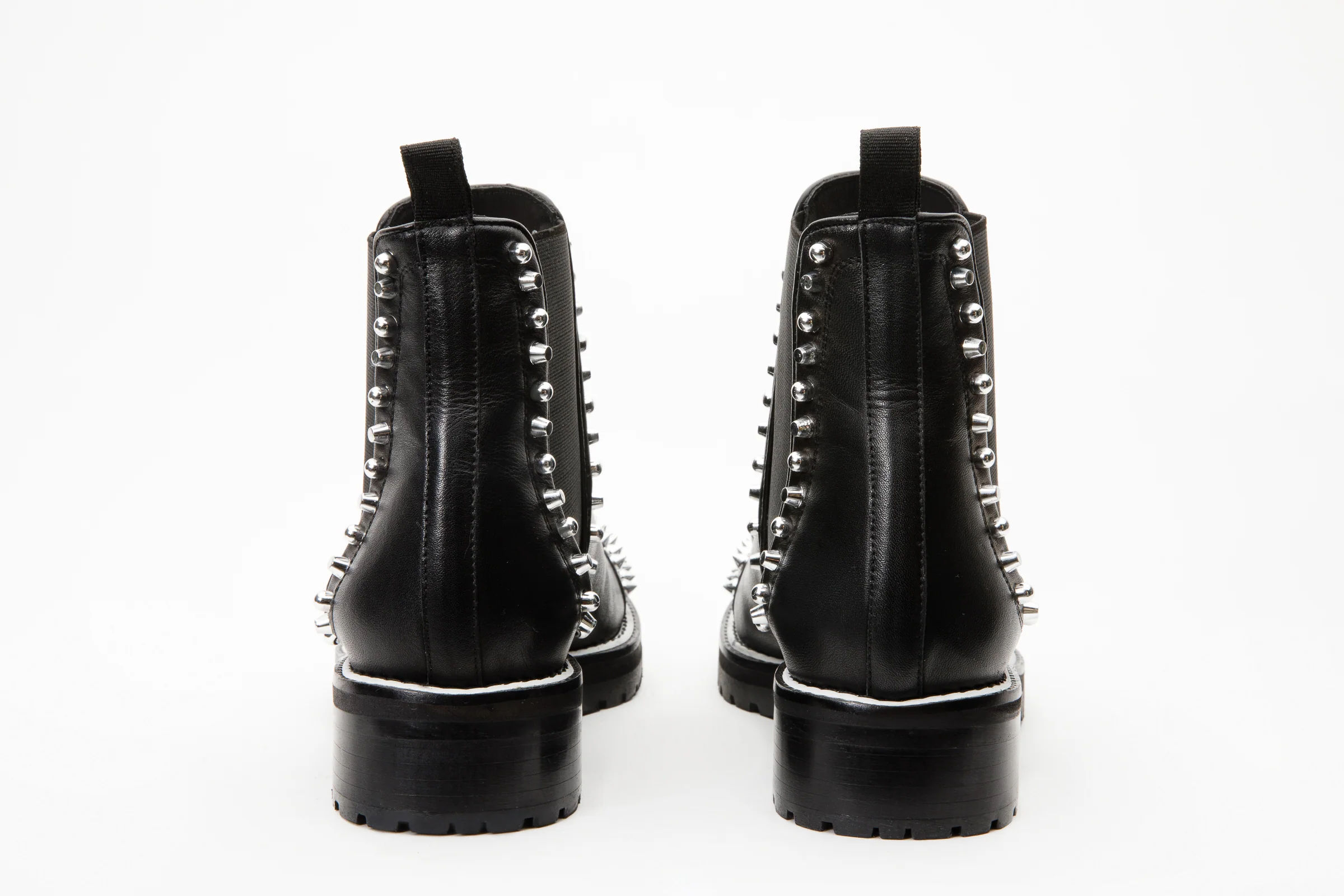The Vuvulane Black Spike Leather Ankle Women Boot - Image 7