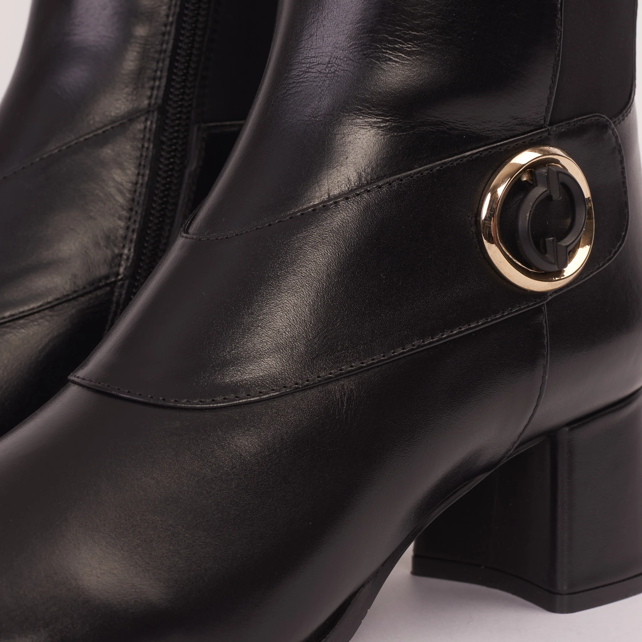 The Windsor Black Leather Knee High Women Boot - Image 4