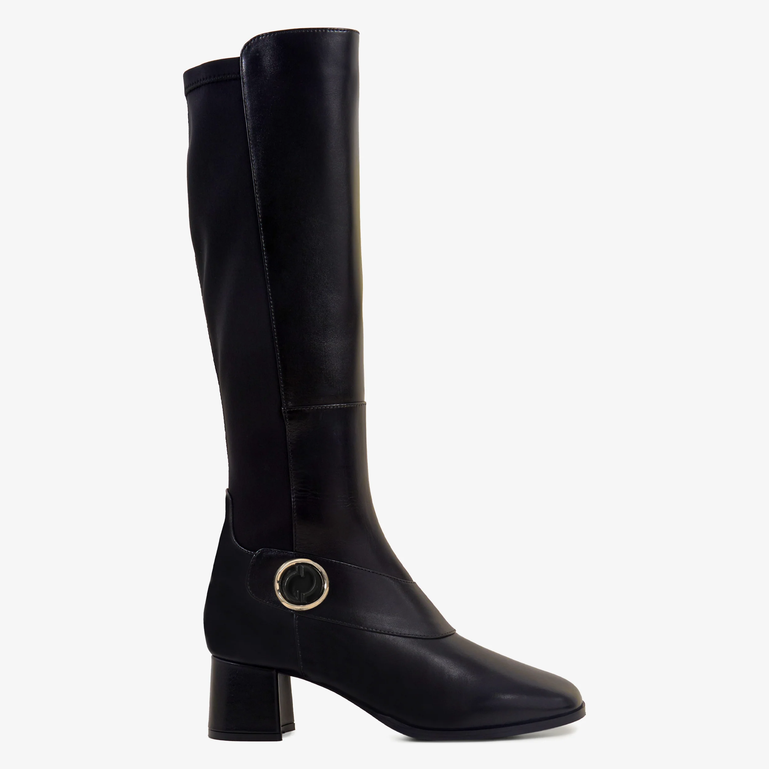 The Windsor Black Leather Knee High Women Boot - Image 7