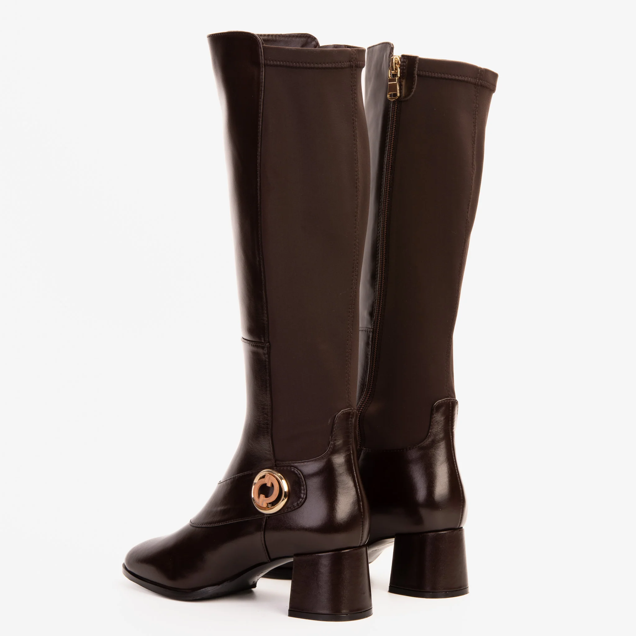 The Windsor Brown Leather Knee High Boot - Image 4
