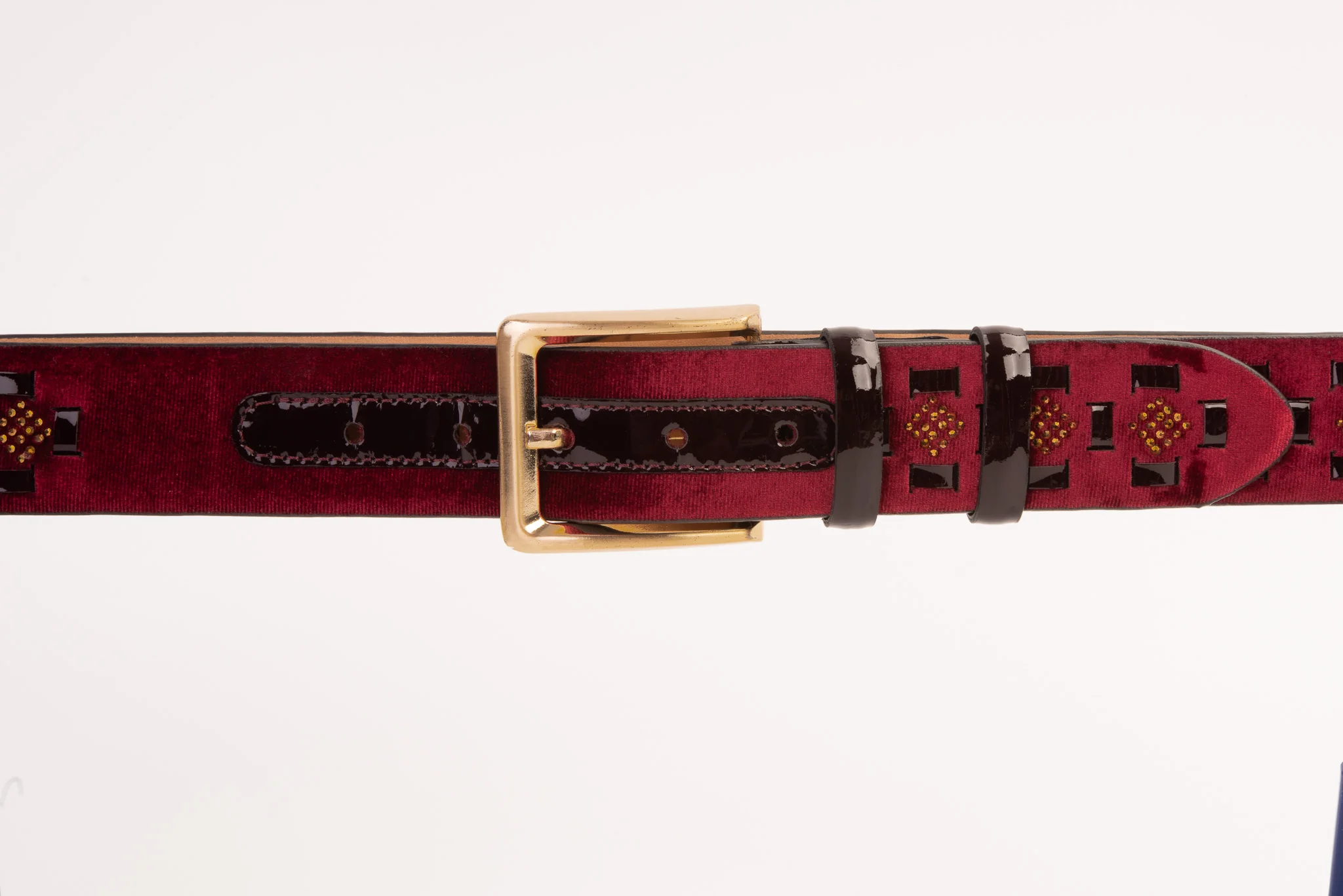 The Vicino Burgundy Leather Belt - Image 2