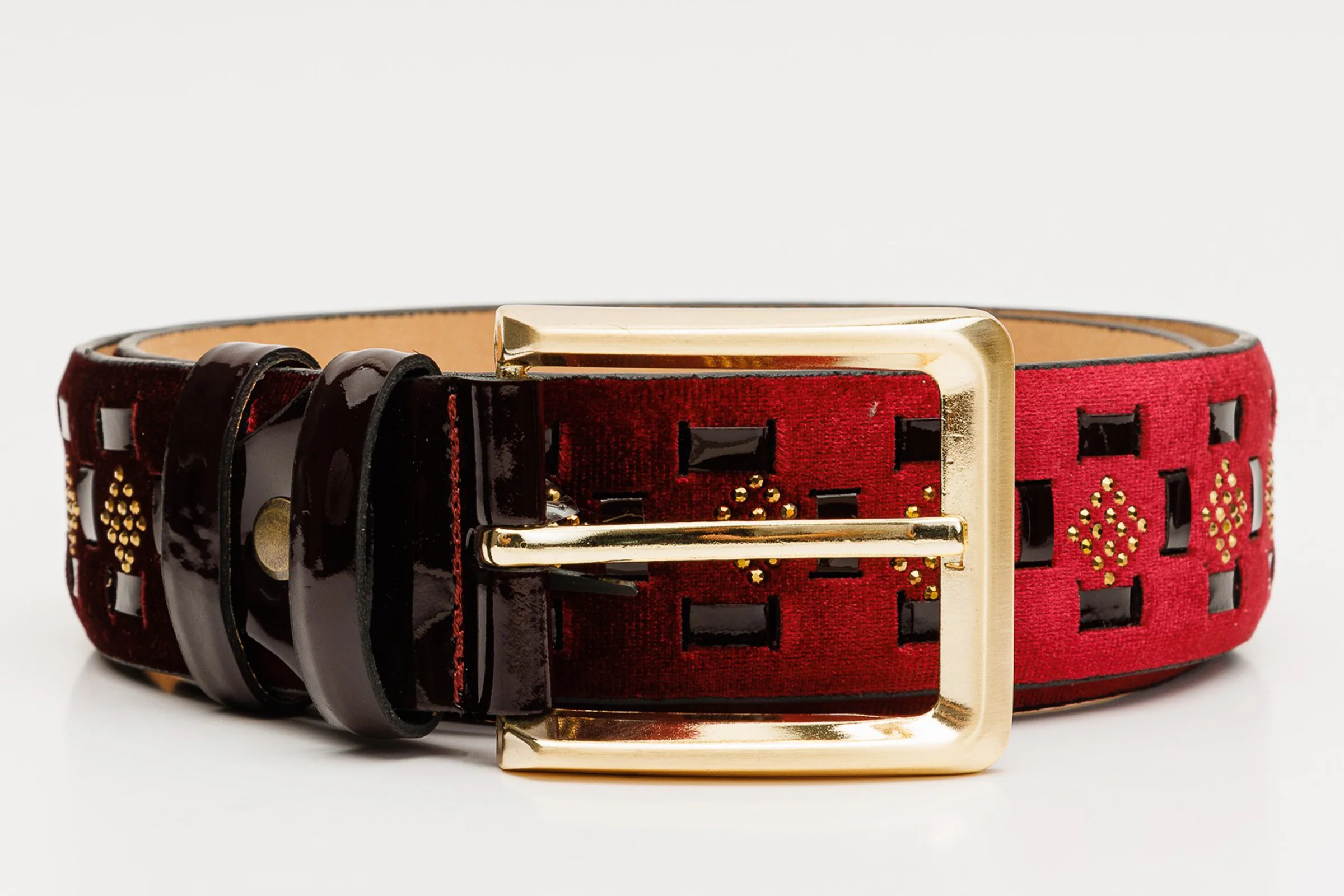 The Vicino Burgundy Leather Belt - Image 7