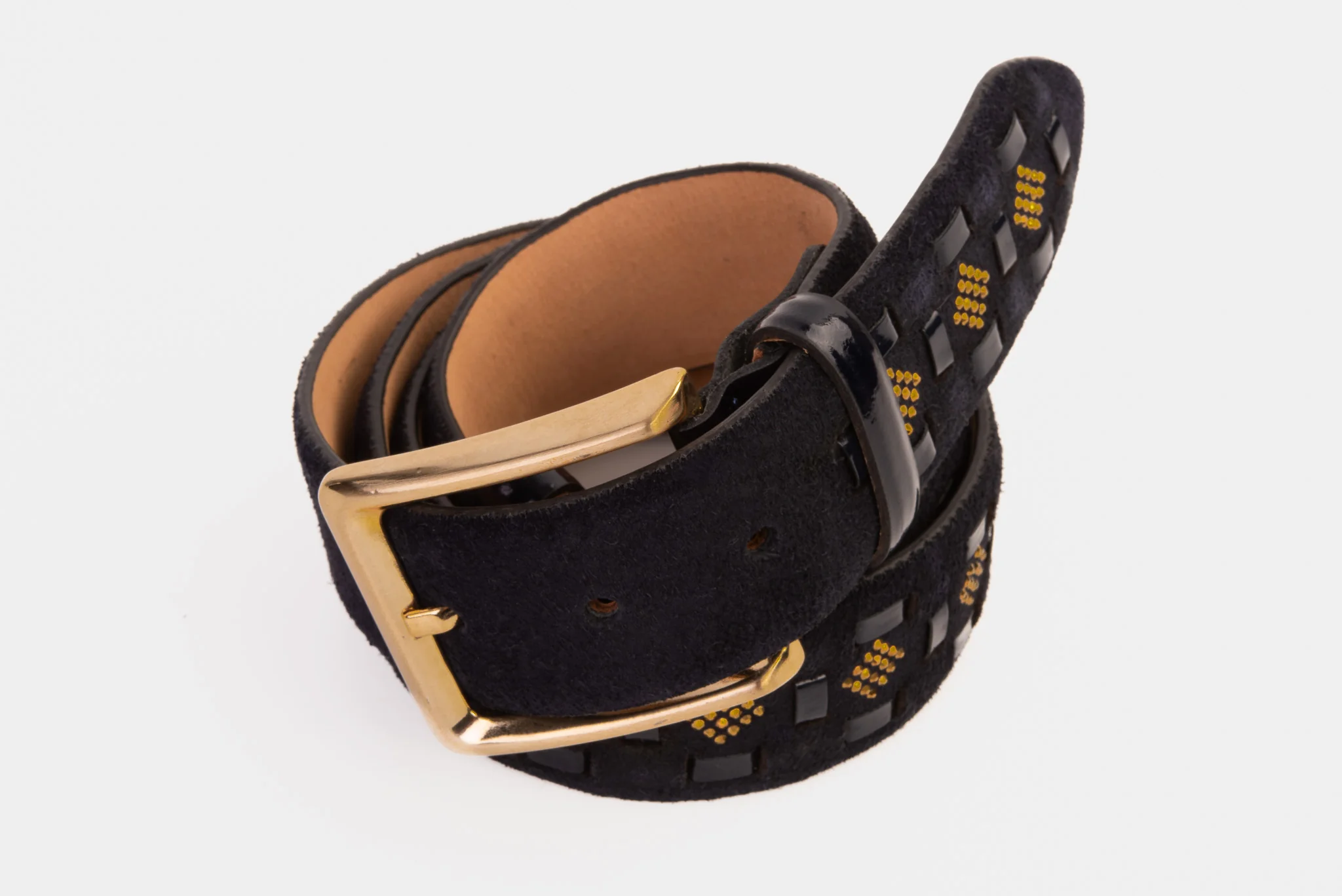 The Vicino Navy Leather Belt - Image 6
